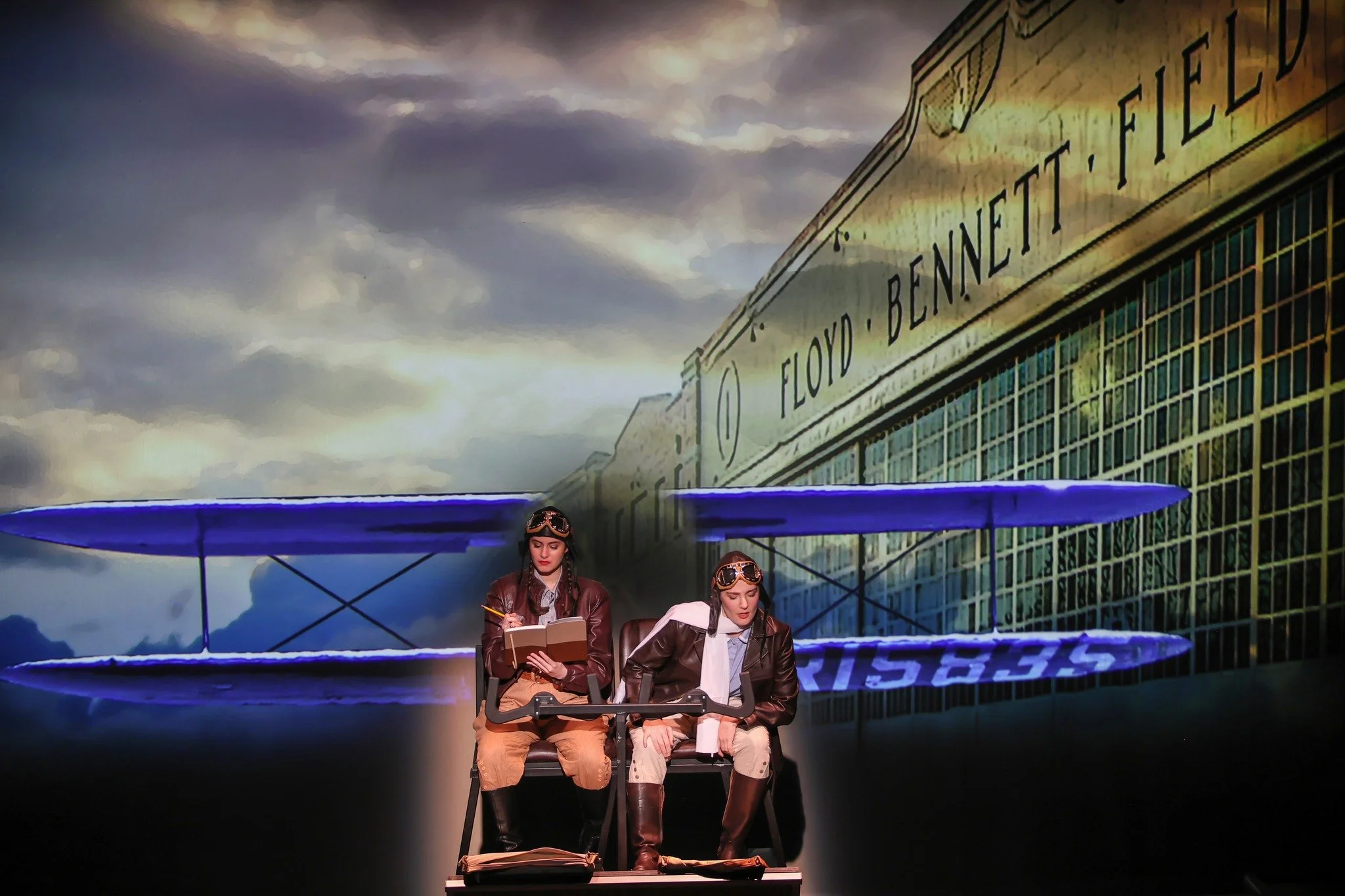 Scene from the Opera Kansas revival of Staggerwing, an opera by composer Lisa DeSpain and librettist Rachel J. Peters