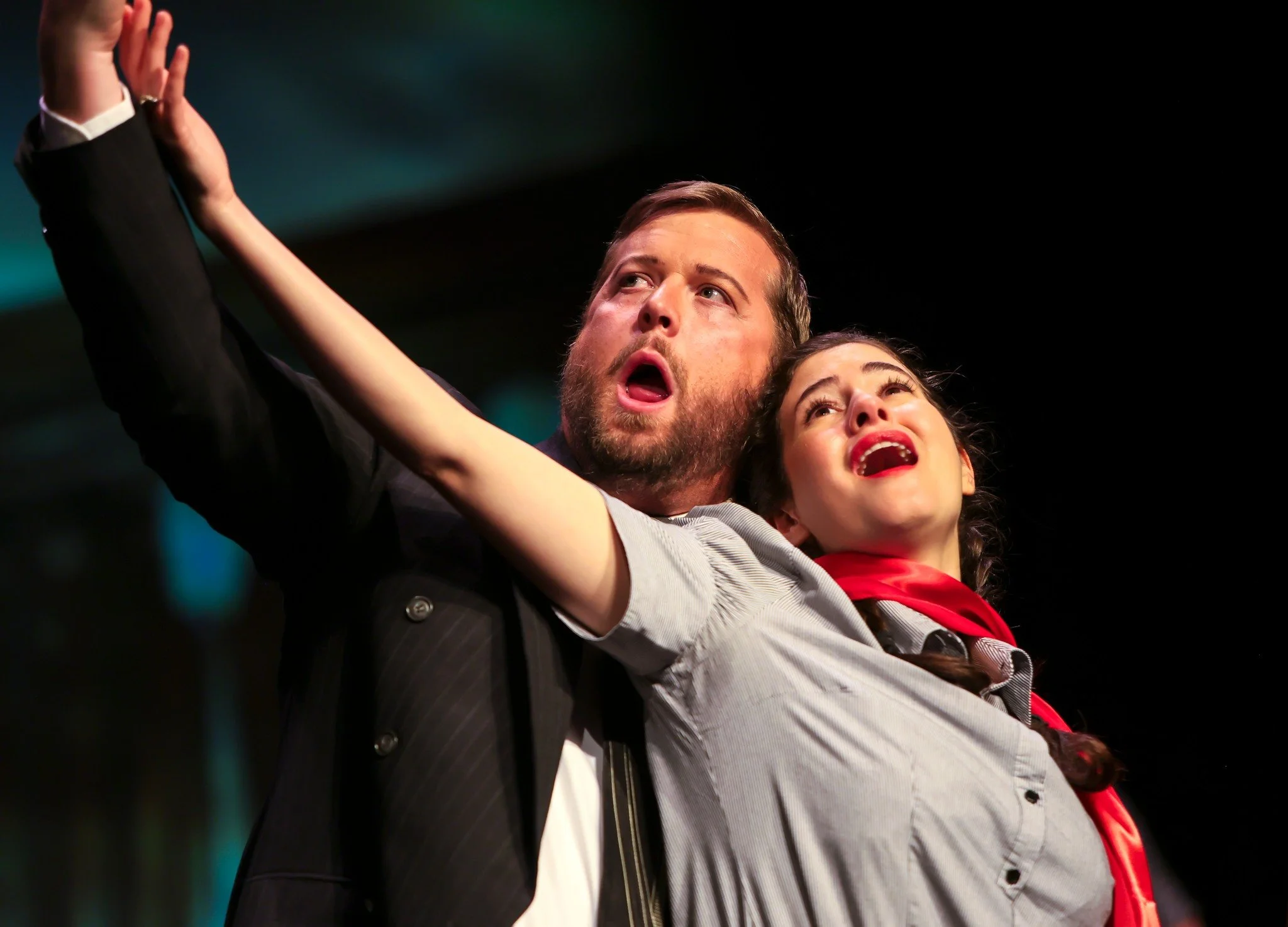 Scene from the Opera Kansas revival of Staggerwing, an opera by composer Lisa DeSpain and librettist Rachel J. Peters