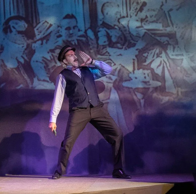 Luke Harnish in Staggerwing, an opera by composer Lisa DeSpain and librettist Rachel J. Peters, at Opera Kansas.