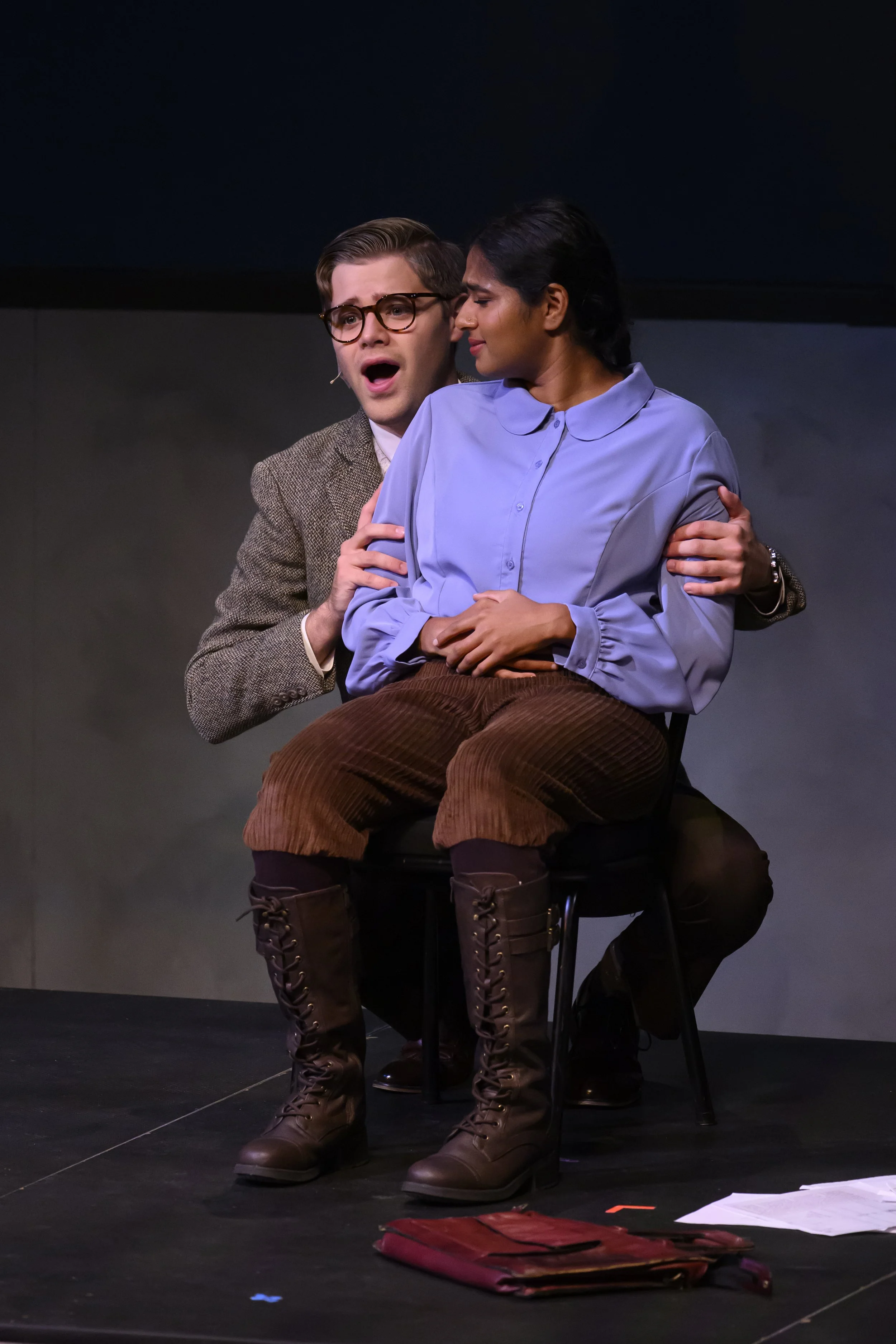 Scene from the Vanderbilt University production of Staggerwing, an opera by composer Lisa DeSpain and librettist Rachel J. Peters