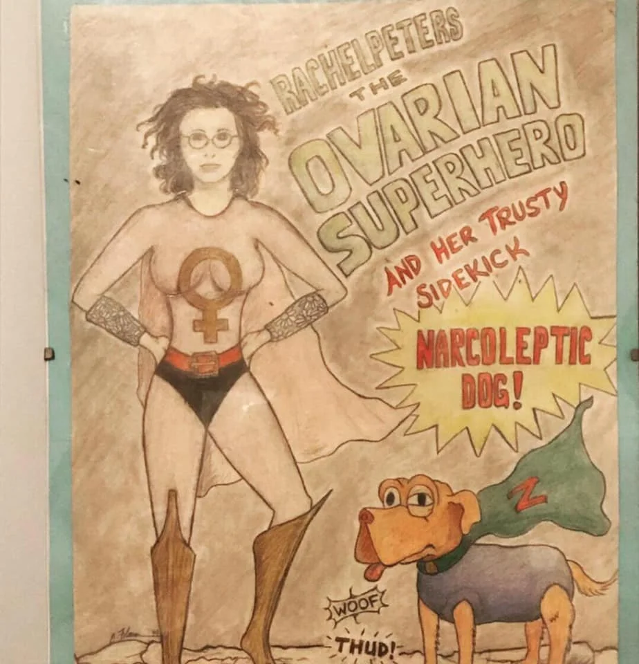 a cartoon of Rachel J. Peters by Bill Folman