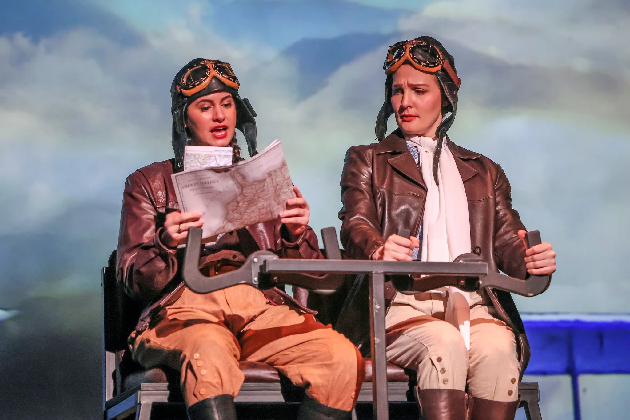 Scene from the Opera Kansas revival of Staggerwing, an opera by composer Lisa DeSpain and librettist Rachel J. Peters