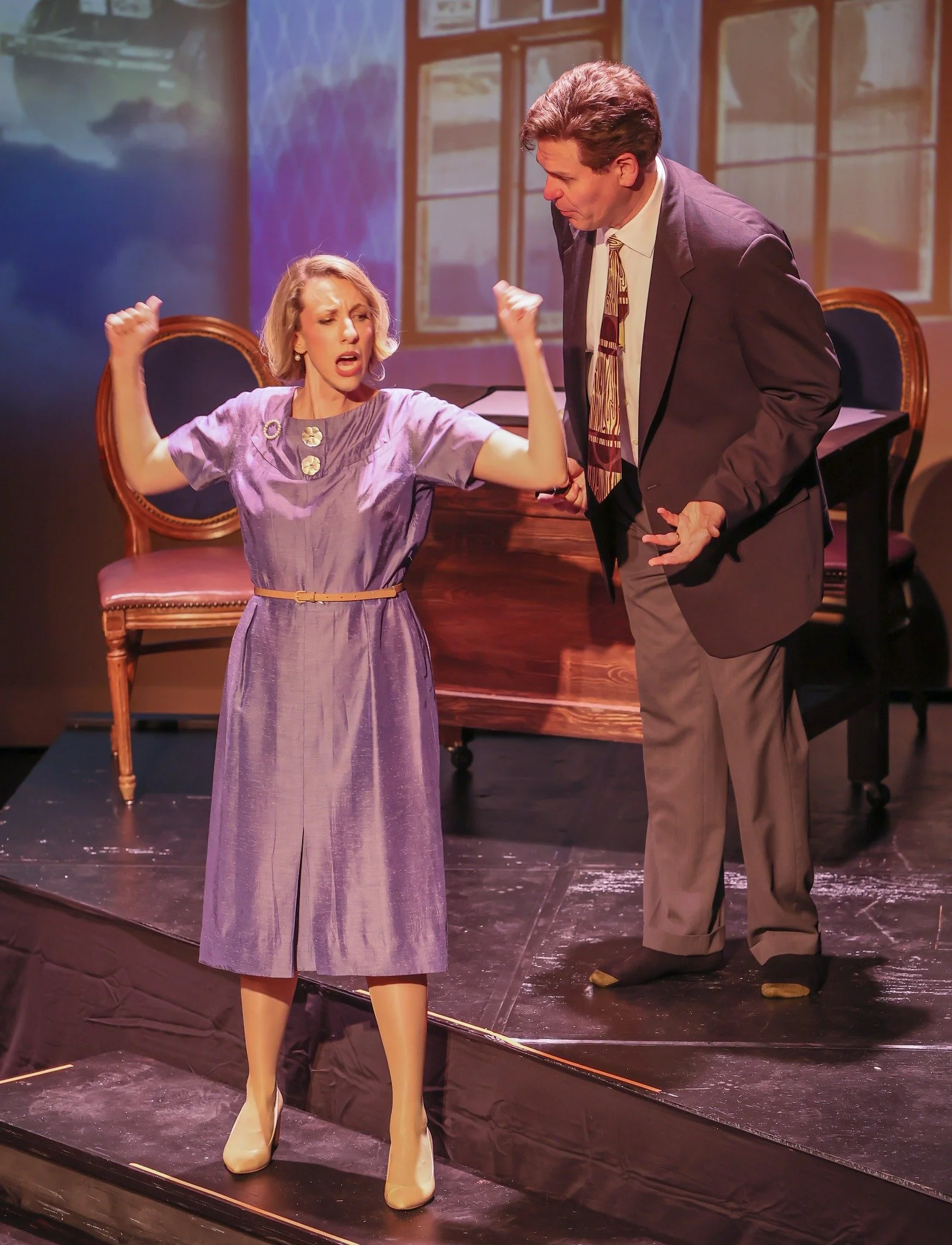 Scene from the Opera Kansas revival of Staggerwing, an opera by composer Lisa DeSpain and librettist Rachel J. Peters