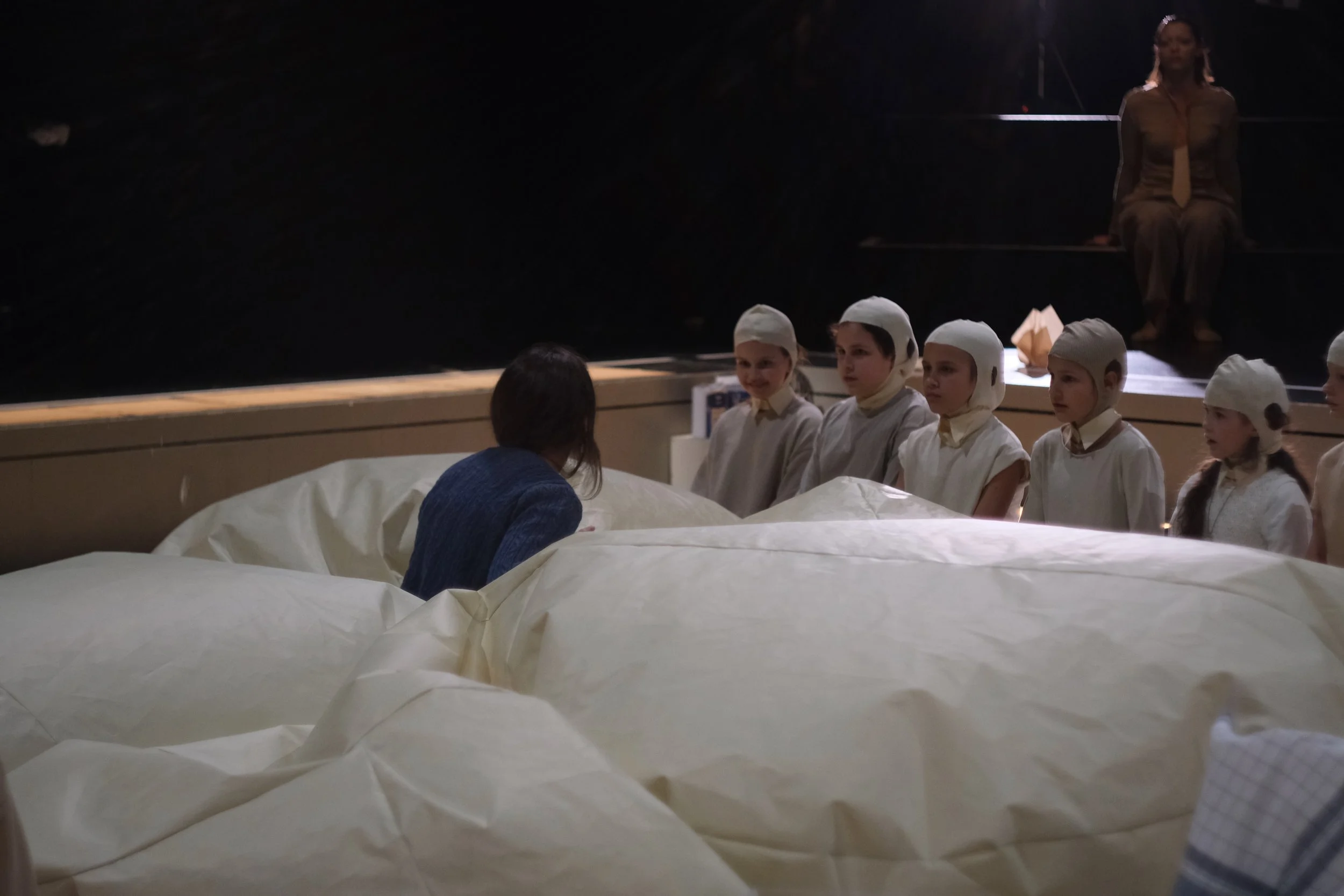 Scene from the MDW University of the Arts Vienna production of Companionship, an opera by composer/librettist Rachel J. Peters, adapted from the short story by Arthur Phillips