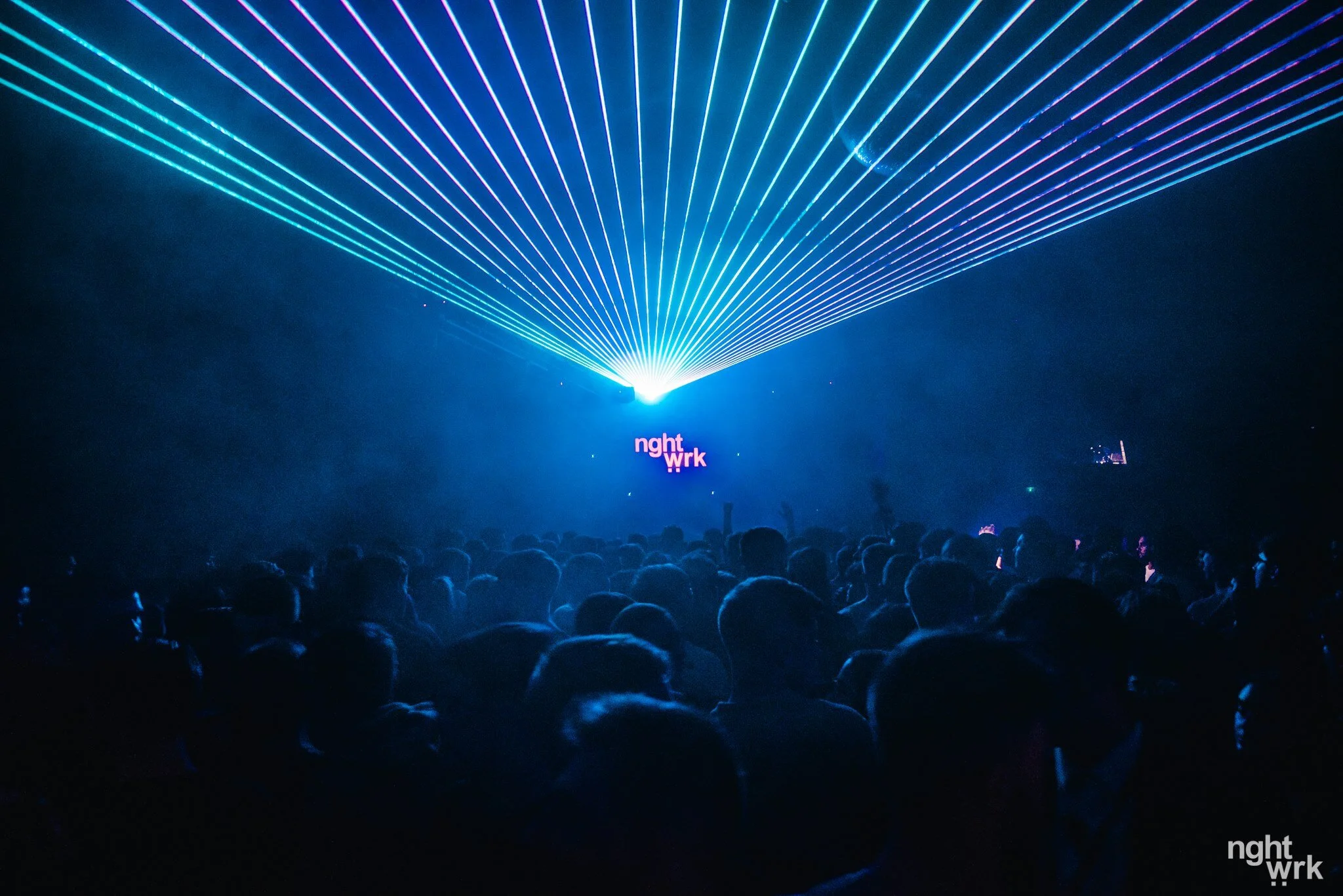 Nghtwrk Blue laser picture. Beams. 