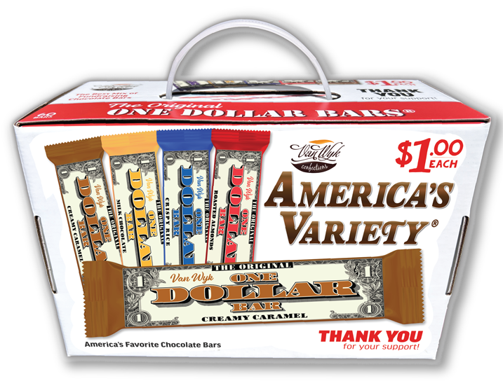 Van Wyk $1 Bar America's Variety Pack