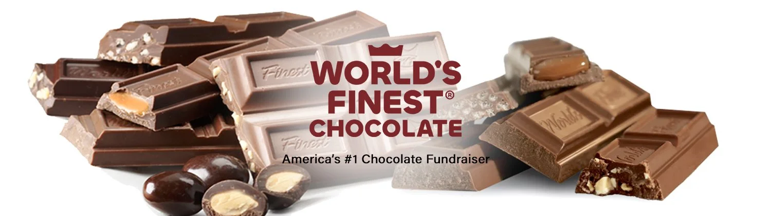 World's Finest Chocolate WFC $2 Bars $5 Box Almond Crisp Caramel Plain Milk Dark Wafer Mint Meltaway Continental Almond Variety Easy Fundraiser