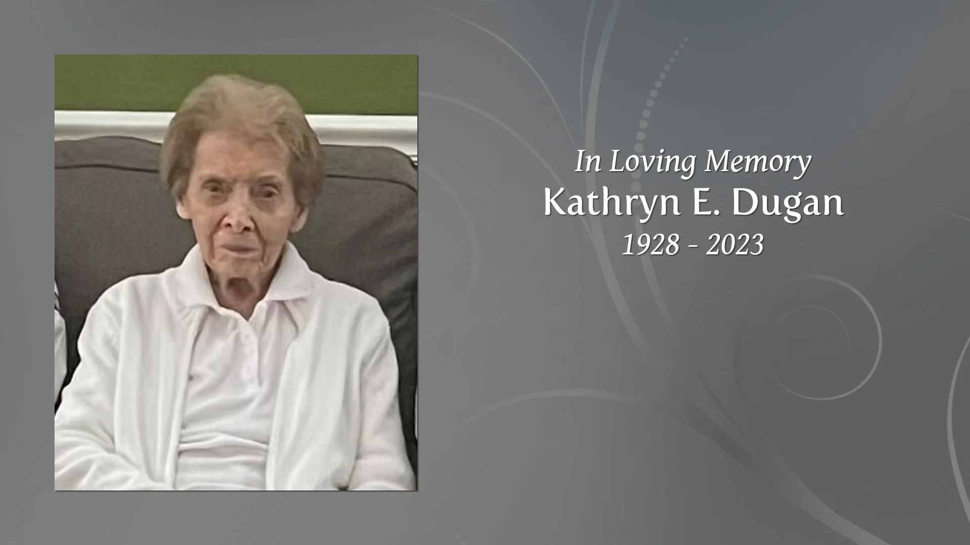 Obituary for Kathryn E. Dugan — Wade Funeral Home