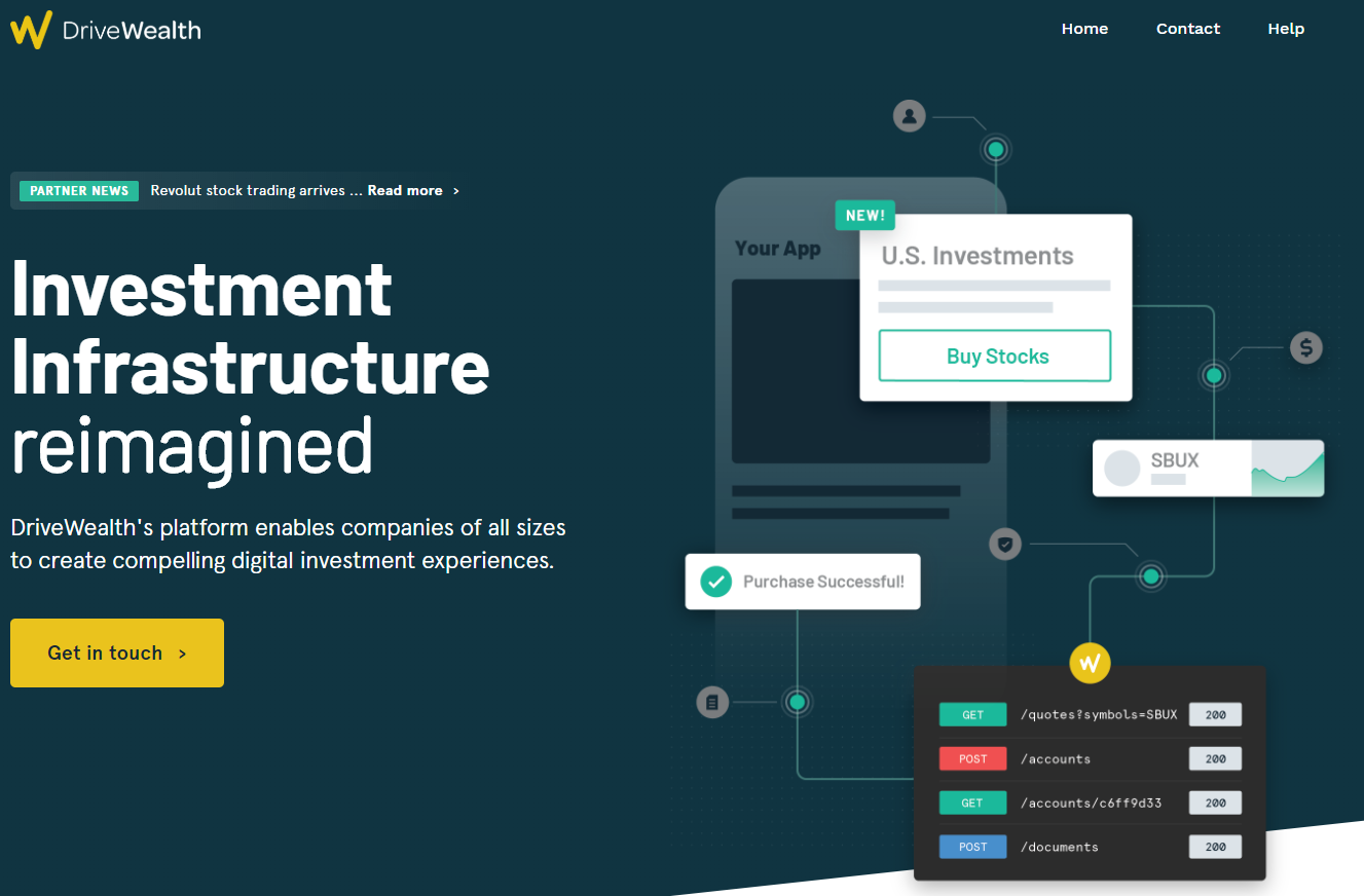 Square's Robinhood competitor and Robinhood's Square competitor are rented from API providers, delegating billions