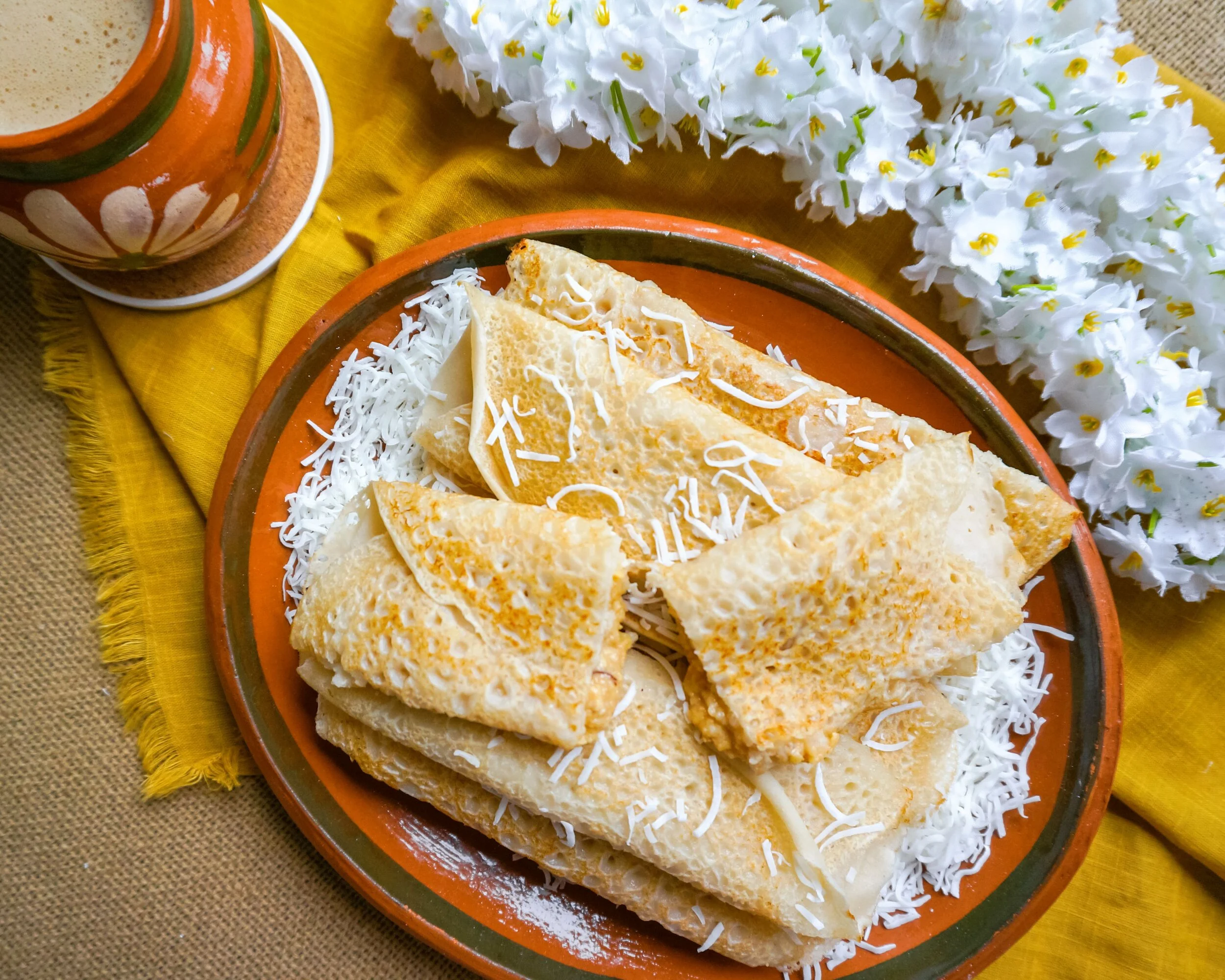 Pitha Image Patishapta Pitha | Rice Flour Crêpes + Sweet Cheese Filling ...