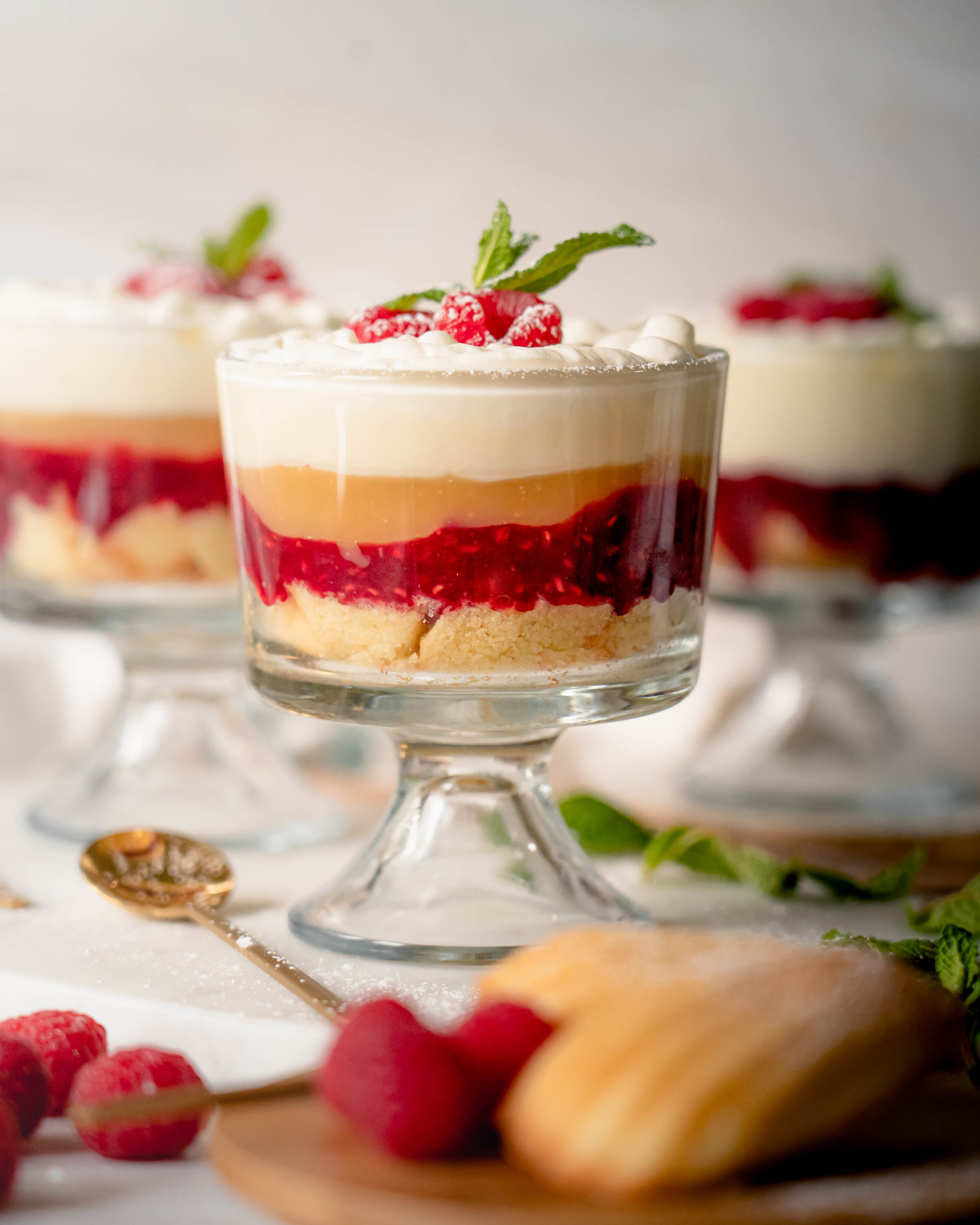 Classic English Trifle White Chocolate, Raspberry & Lemon Curd A