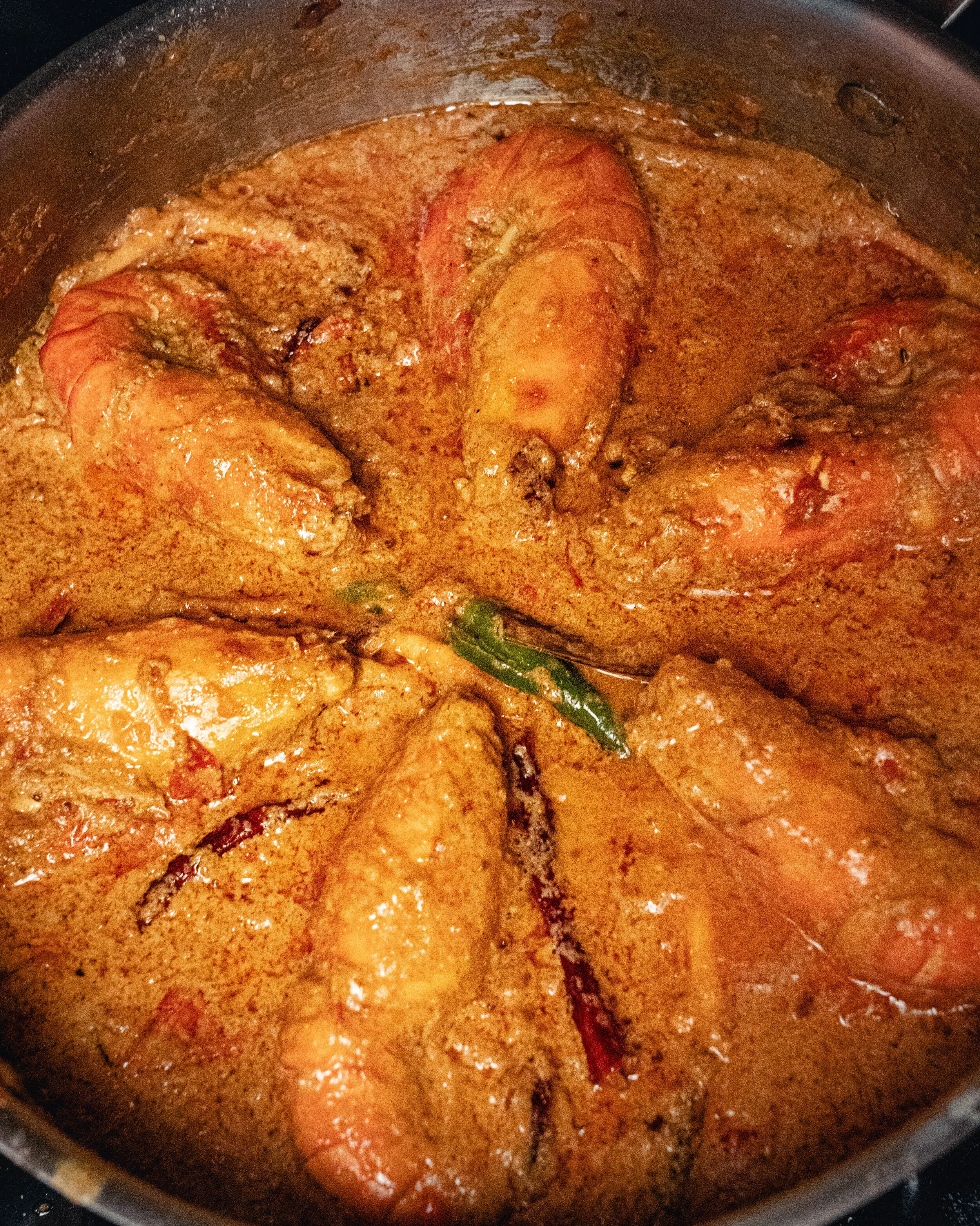 Mushroom and Prawn Malai Curry Recipe