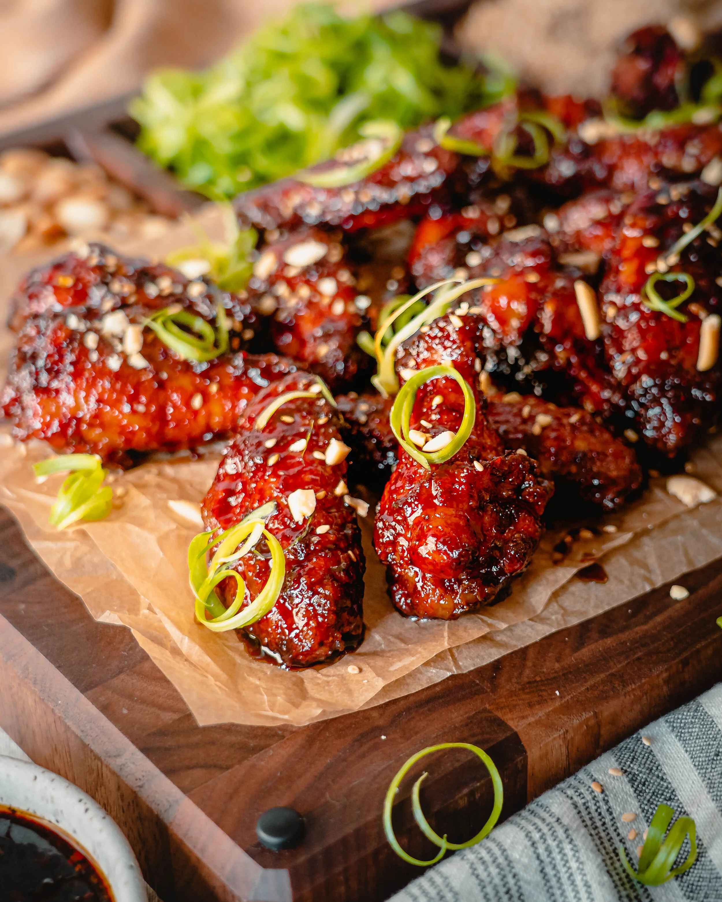 Korean Fried Chicken Dakgangjeong Yangnyeom Chicken Wings — The