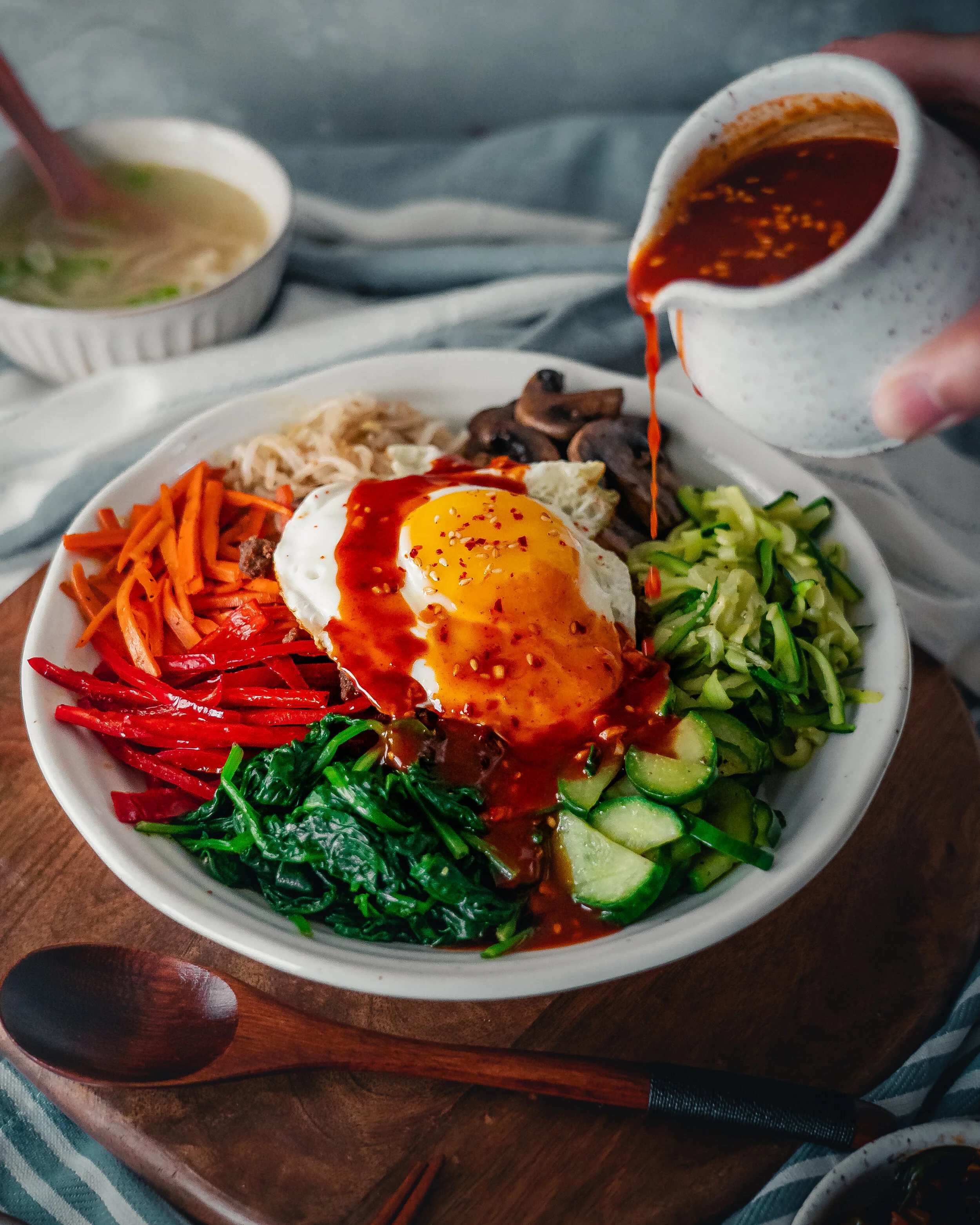 Kibimbap Rice Bibimbap | Mixed Rice with Vegetables | Korean Rice Bowl โ The Spice ...
