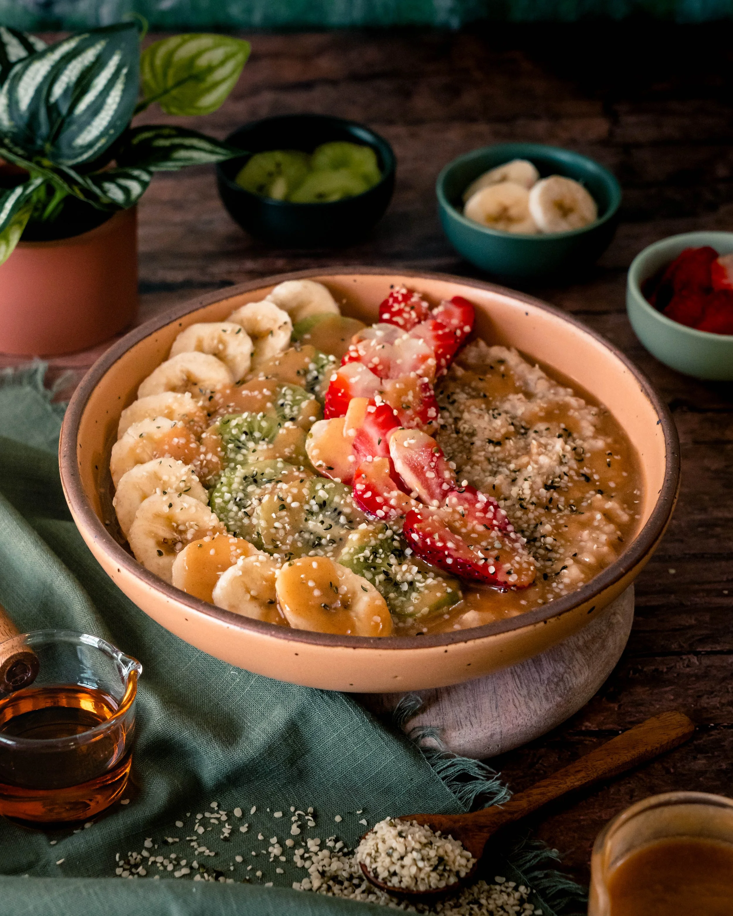 PB &amp; J Oatmeal Bowl