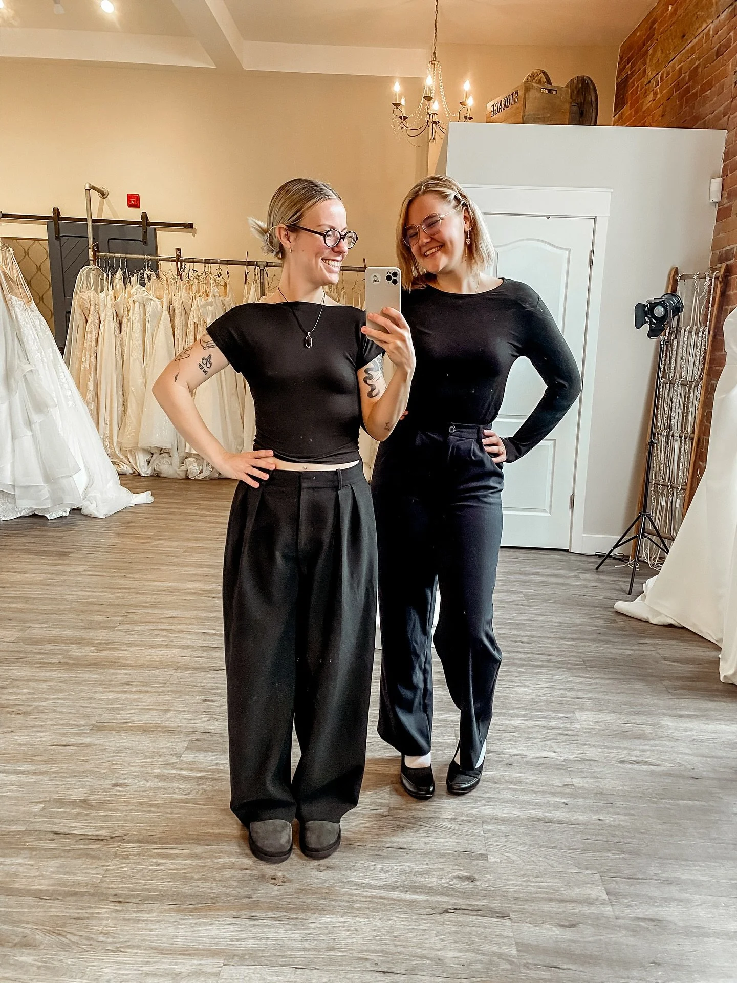 Happy Thanksgiving weekend to those who celebrate! 🍁🧡

On this Saturday selfie our team is thinking about pumpkin pie and families gathering to find their bride a dream dress! We are thankful for every friendly face that walks through our boutique 