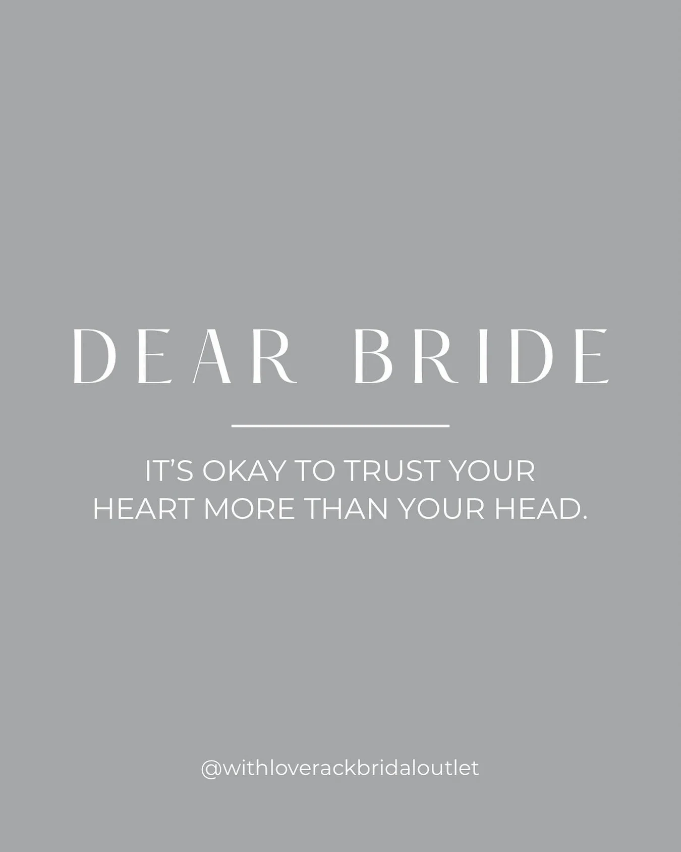 It doesn&rsquo;t have to be logical. 🤍

#YOW #ottawawedding #ontariowedding #bridalstyle #bridalgown #weddingdressshopping #weddinggowns #bridalfashion #weddingdresses #bridalboutique #engaged #weddinggown #sayyestothedress #bridalstyle #bridalsale 