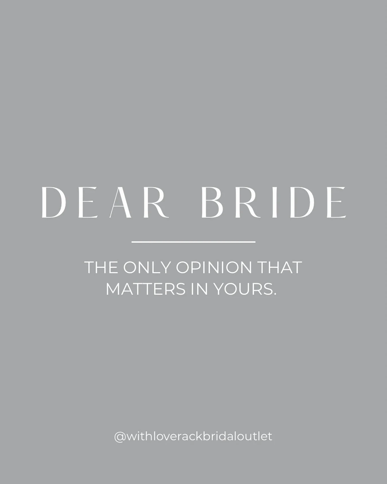 Sometimes the voices on the couch can be too much and it&rsquo;s okay to just listen to yours. After all it&rsquo;s your body, your dress &amp; your wedding. 🫶🏻

#YOW #ottawawedding #ontariowedding #bridalstyle #bridalgown #weddingdressshopping #we