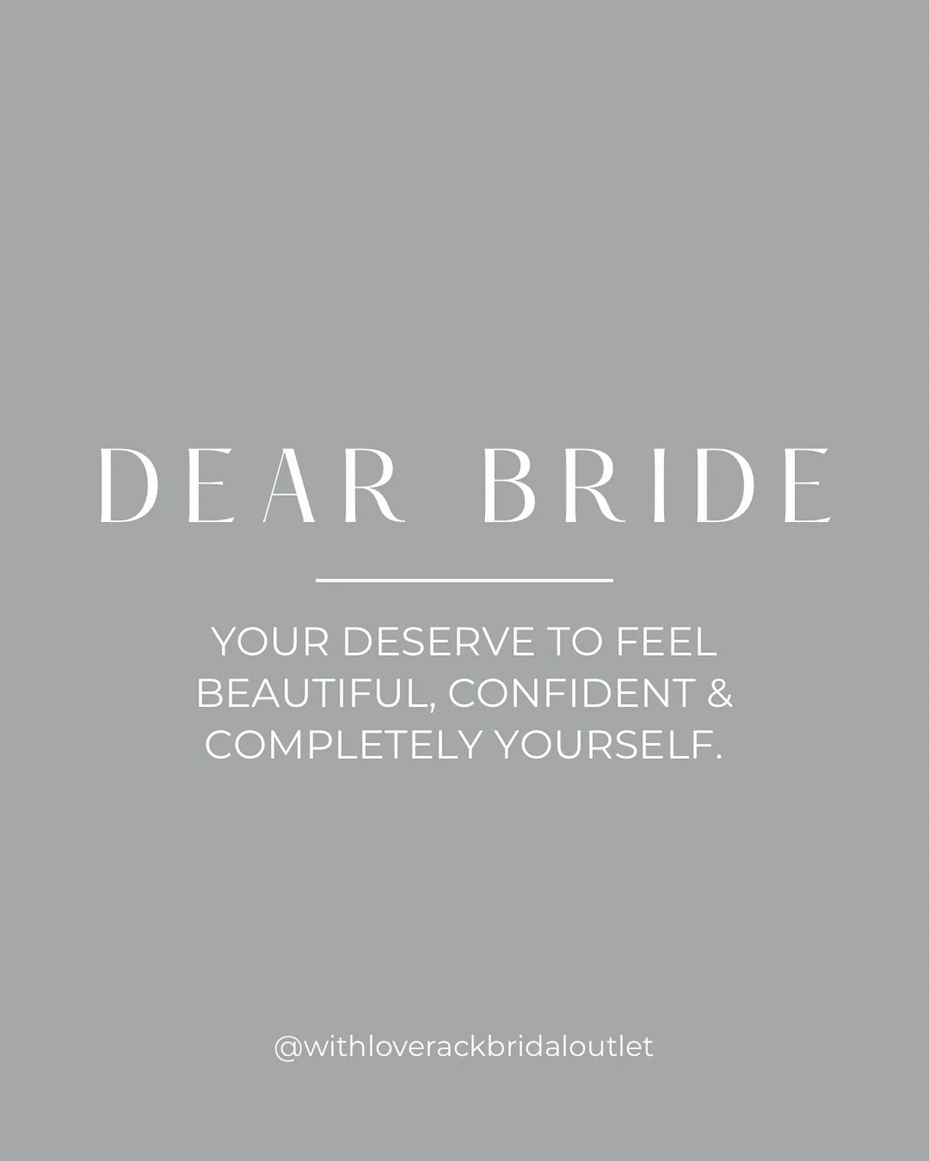 You deserve it period. 

#YOW #ottawawedding #ontariowedding #bridalstyle #bridalgown #weddingdressshopping #weddinggowns #bridalfashion #weddingdresses #bridalboutique #engaged #weddinggown #sayyestothedress #bridalstyle #bridalsale #dressdeals #bri