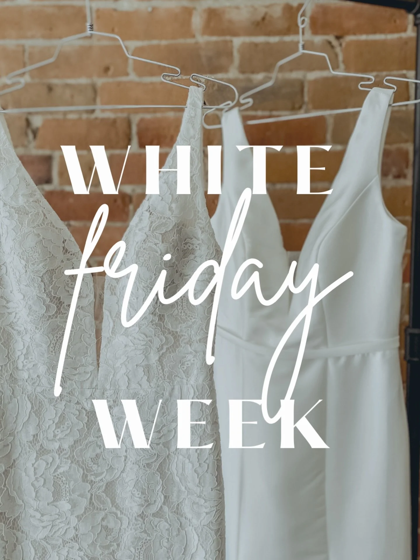It&rsquo;s a good week to be dress shopping with us. 💫

Surprise WHITE FRIDAY WEEK DEALS in store until November 28th. 🍾

We can&rsquo;t wait to celebrate your &ldquo;yes&rdquo; moment with you! 😘

#YOW #ottawawedding #ontariowedding #bridalstyle 