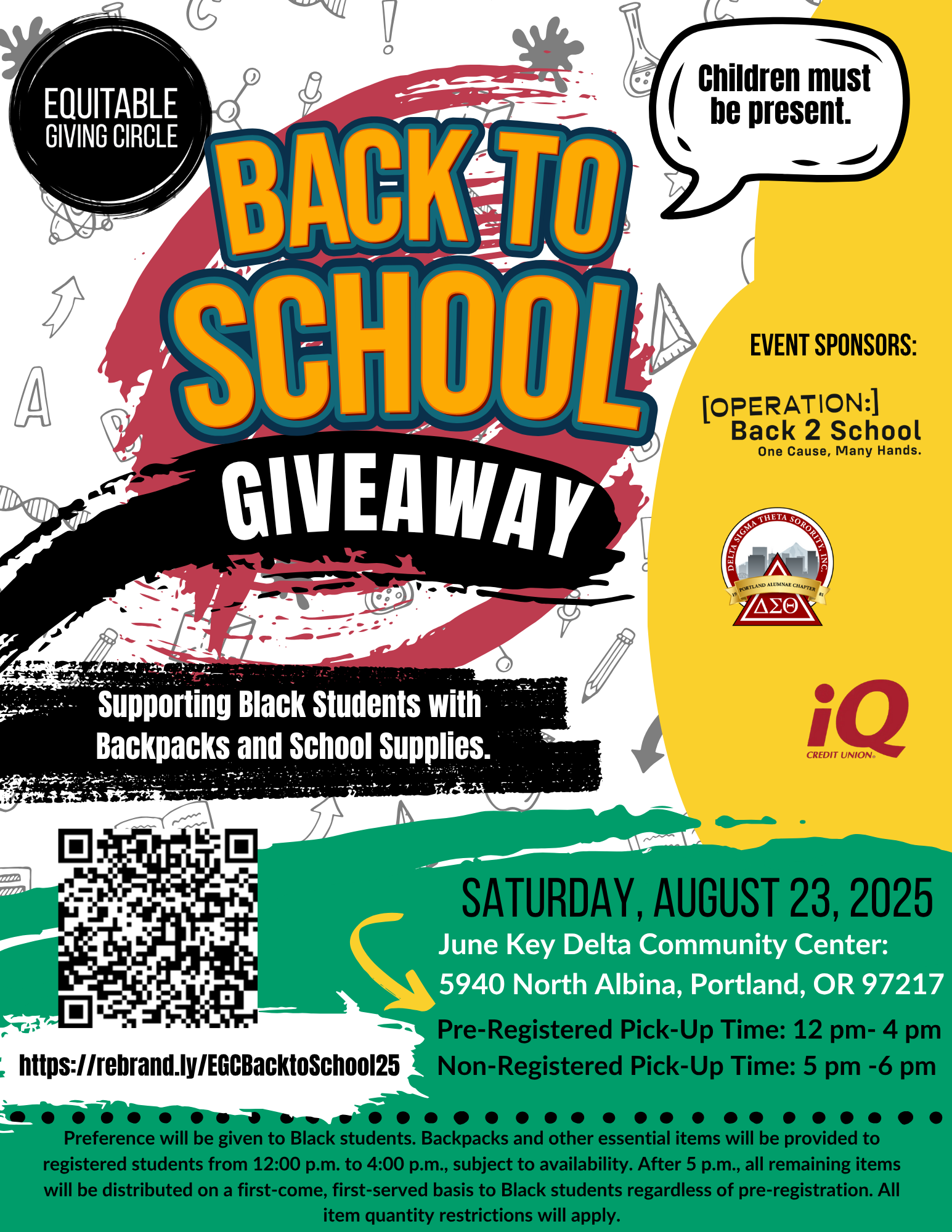 EGC Back to School Event