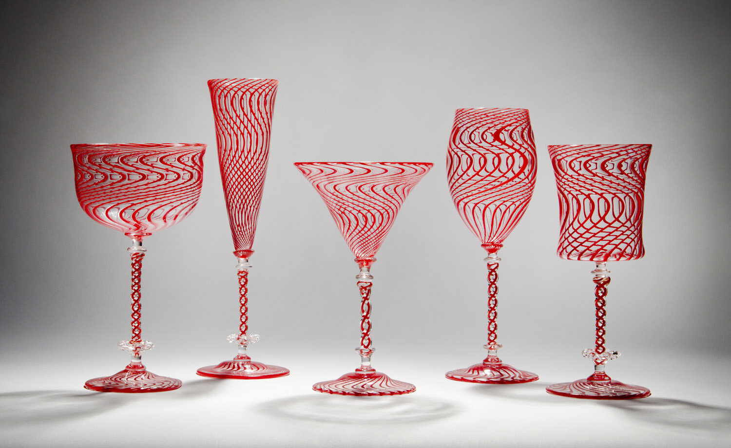 Hand-Blown Pint Glasses - McFadden Art Glass