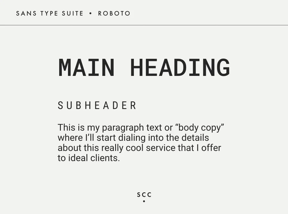 Your Guide to Typefaces and Font Hierarchy — Selah Creative Co.