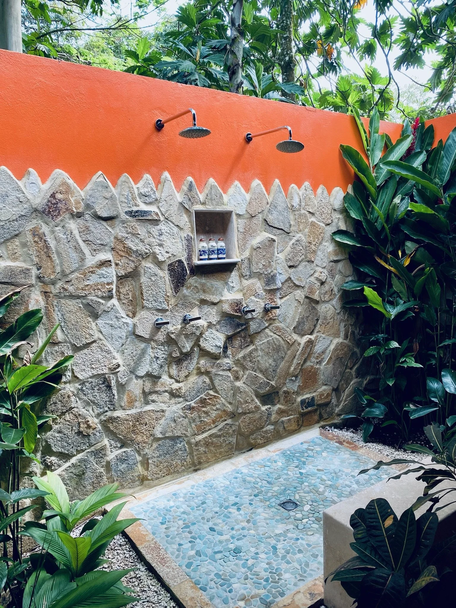 Nayara Springs outdoor shower