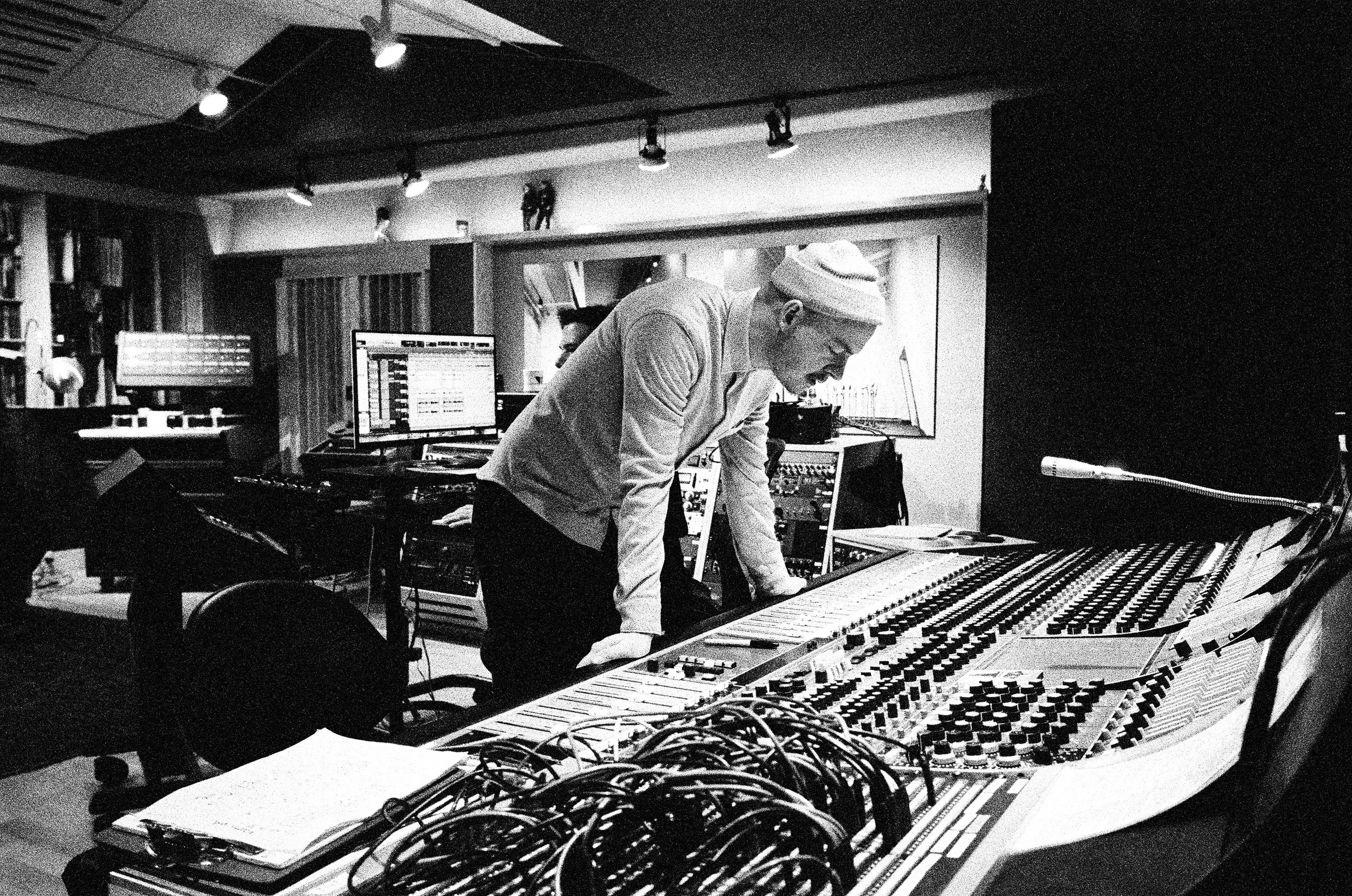 Shane Leonard at Q Division Studios while making the Rosa Joe Jacobs album title TBD 2025