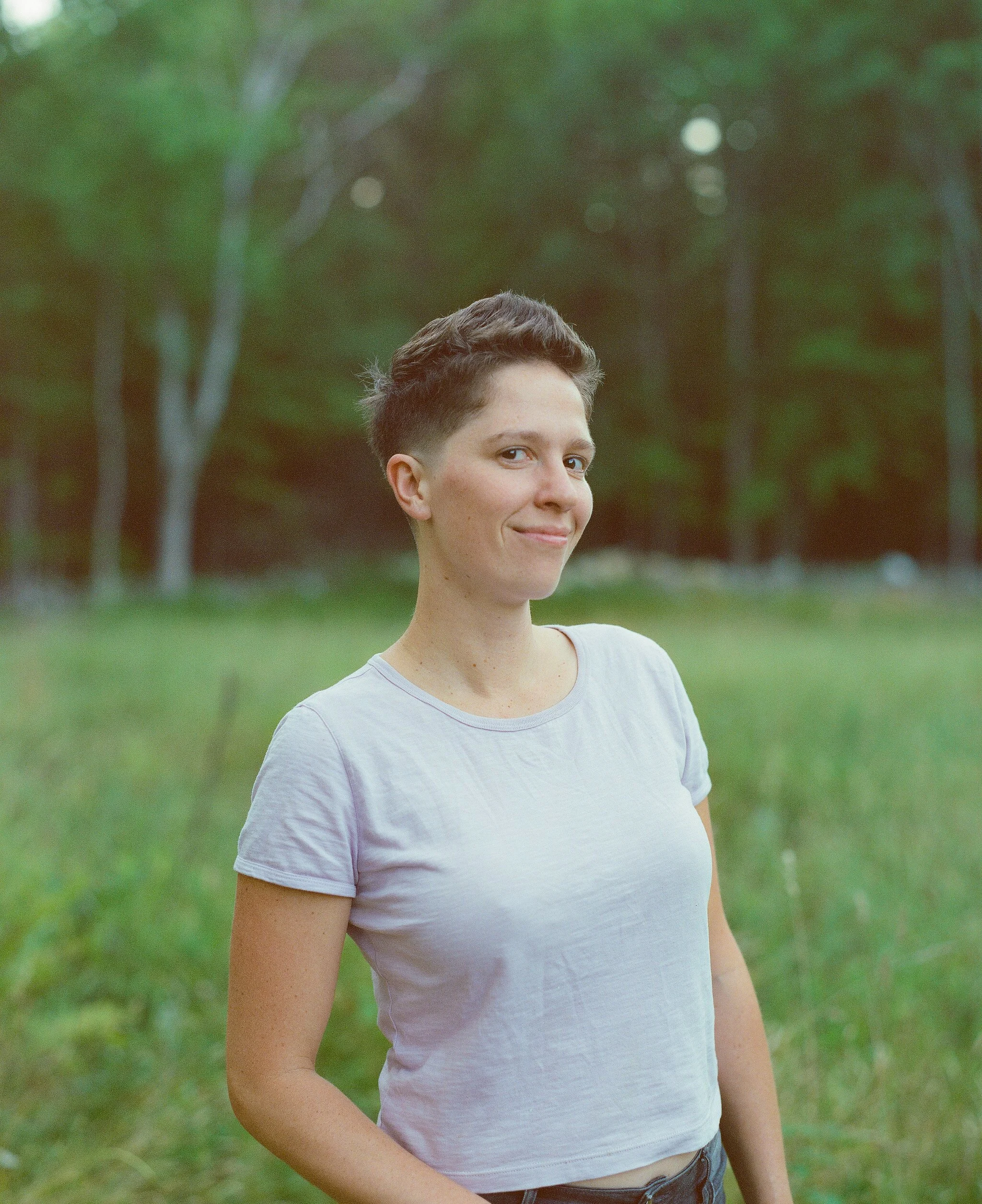 Zoe Guigueno in the back yard of the Great North Sound Society
2022