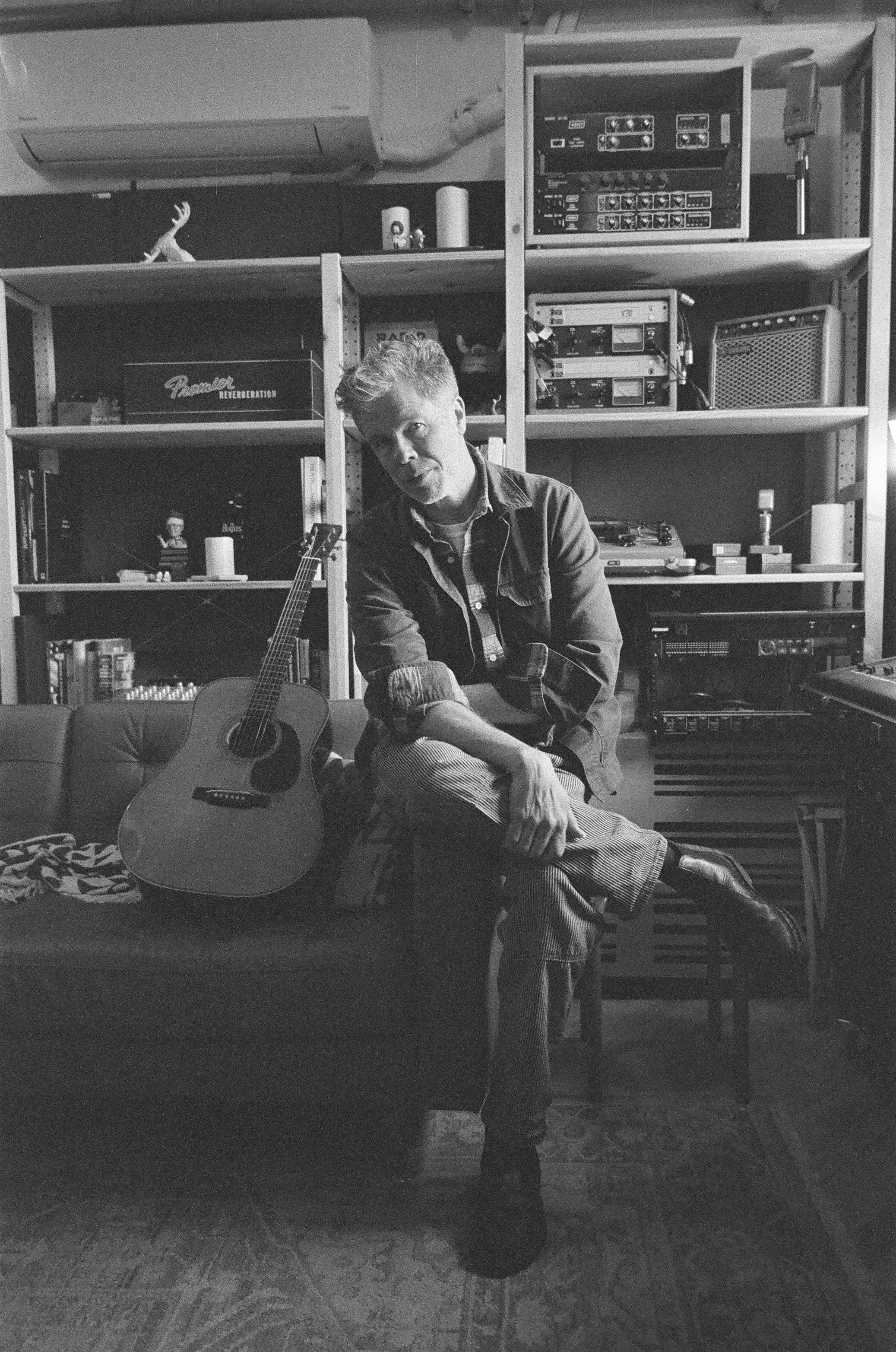 Josh Ritter at Mark Goodell's recording studio in Brooklyn NY recording some solo versions of songs from "I Believe In You My Honeydew"
2025