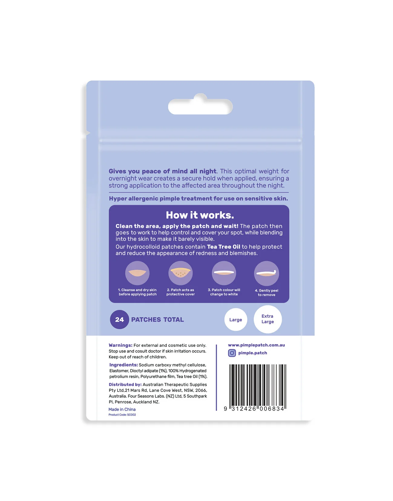 skin control pimple patch pm