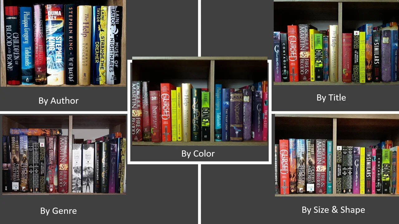 How to Organize Your Bookshelves