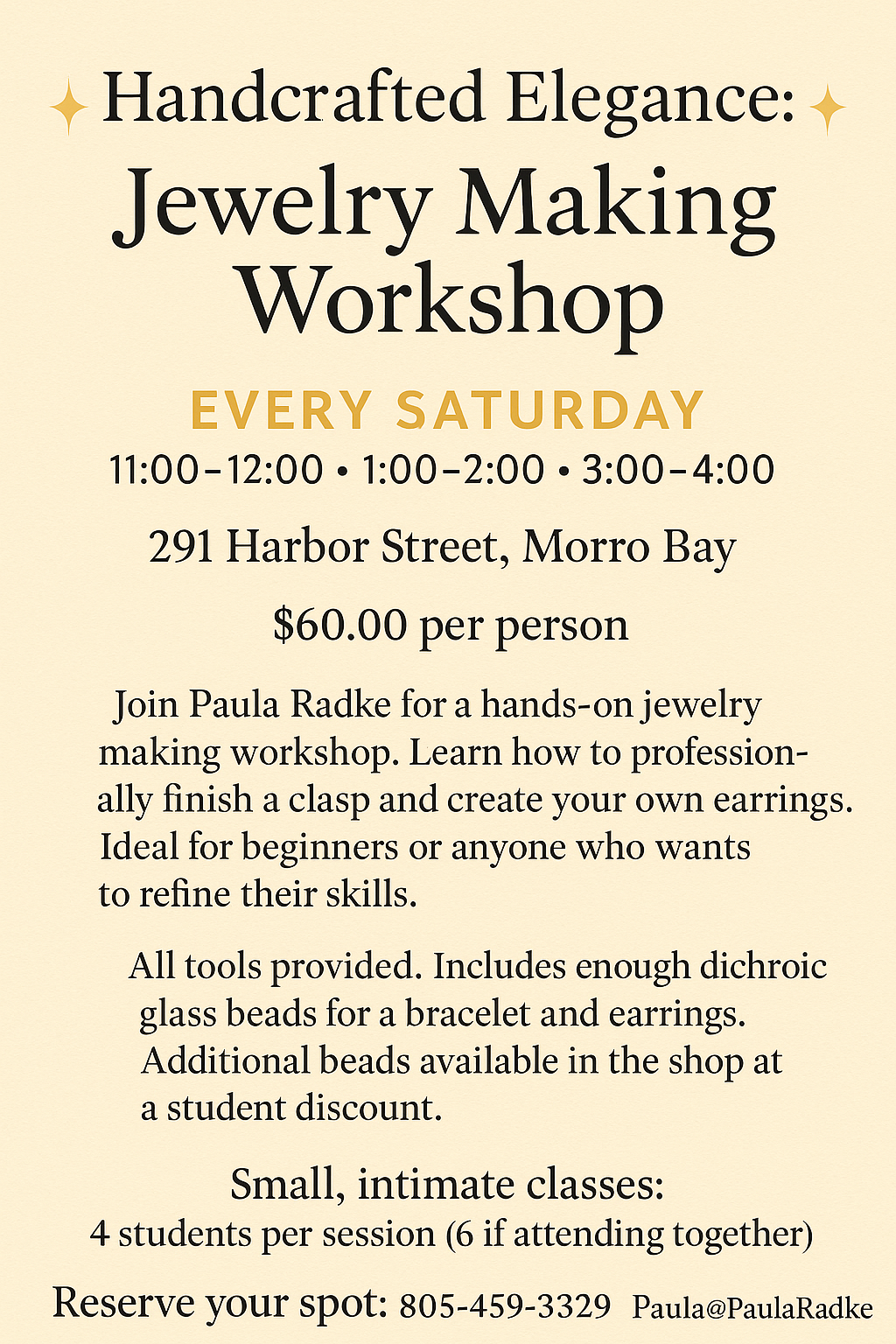 Jewelry Making Workshop