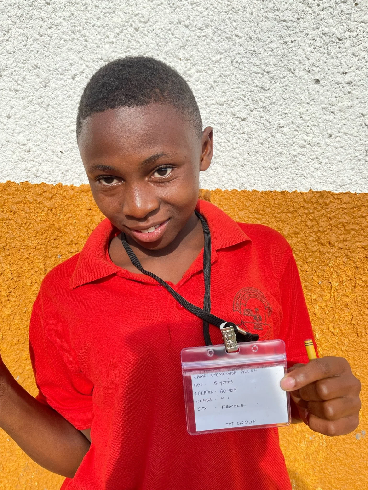 Kyomugisa Allen, age 15