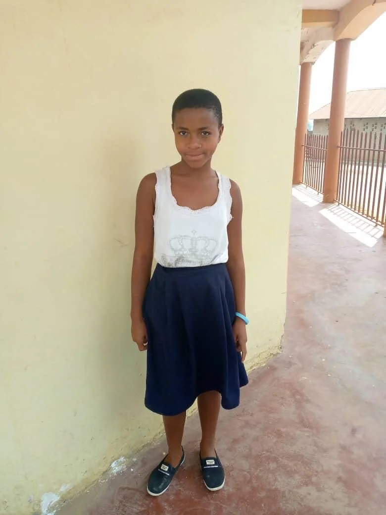 “ My name is Praise.  I am 13 years old and I love to sing to the lord.  My favorite verse is Psalms 96 and teaches me about singing to God.  I greet you and your families.  Thanks for loving us.”