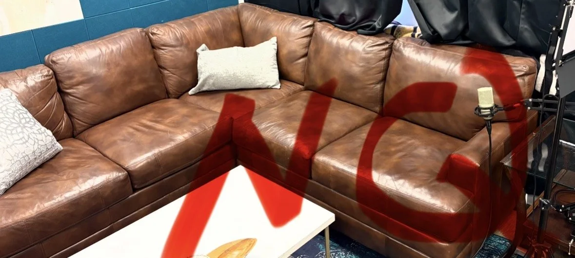 Lot NQ brown sectional