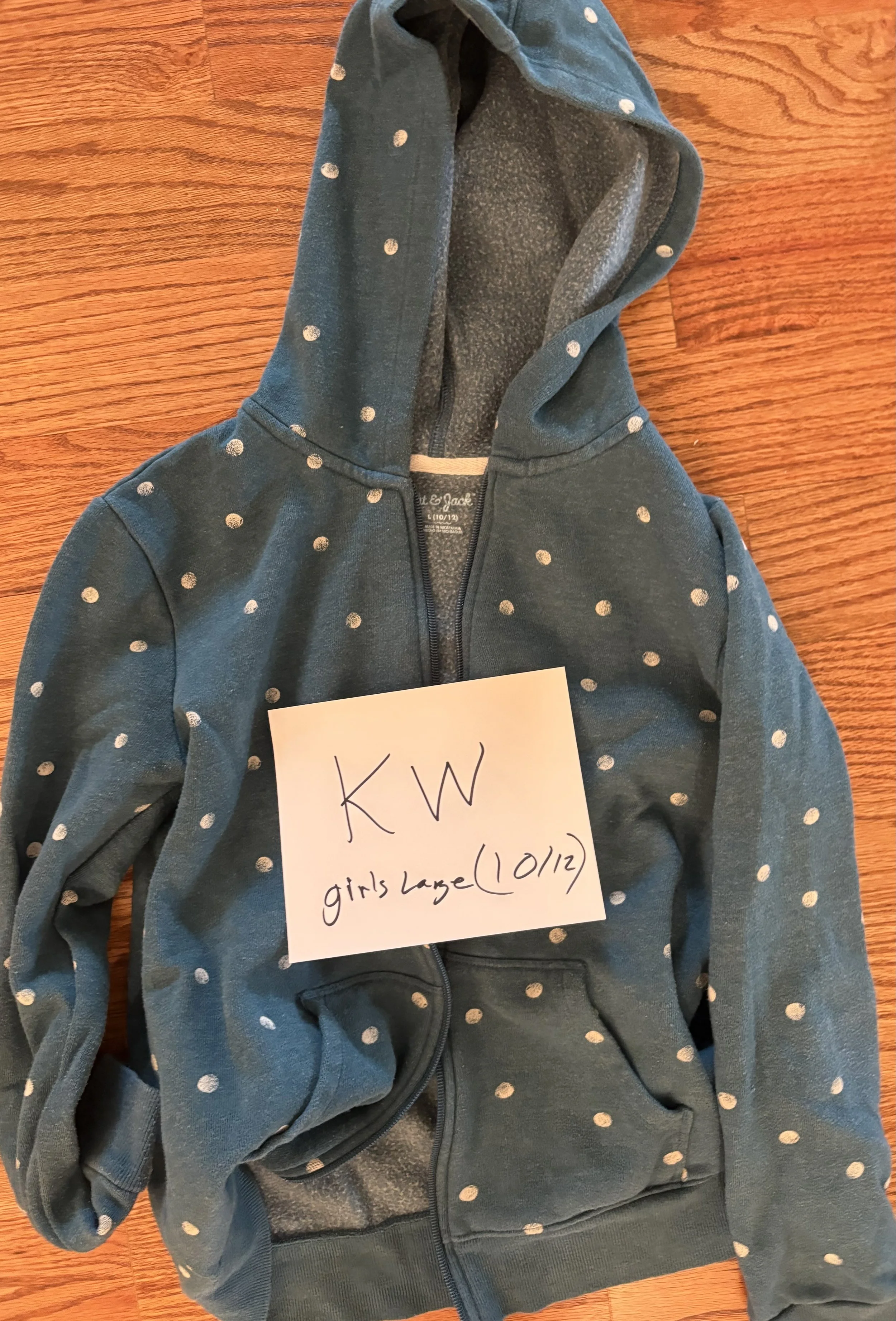 Lot KW girls size large 10/12 hoodie