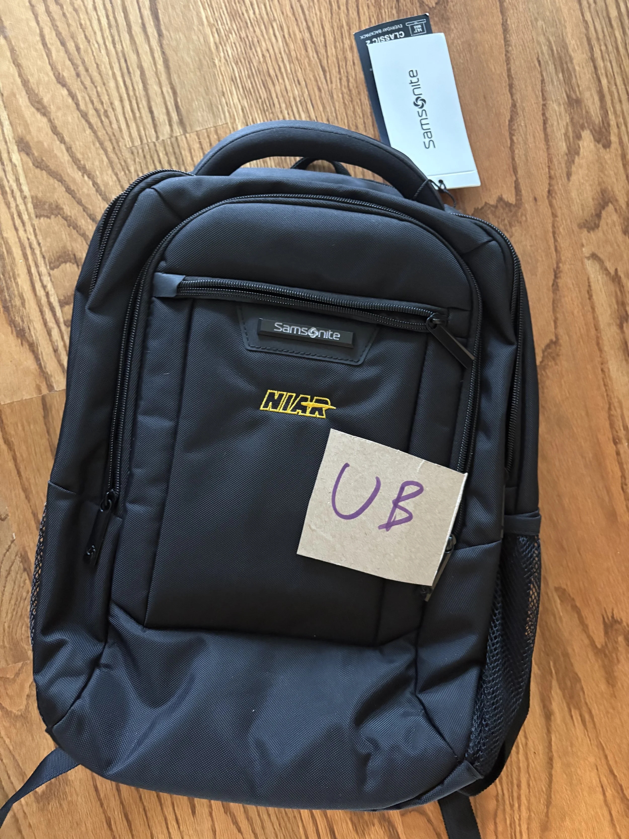 Lot UB big kids black backpack