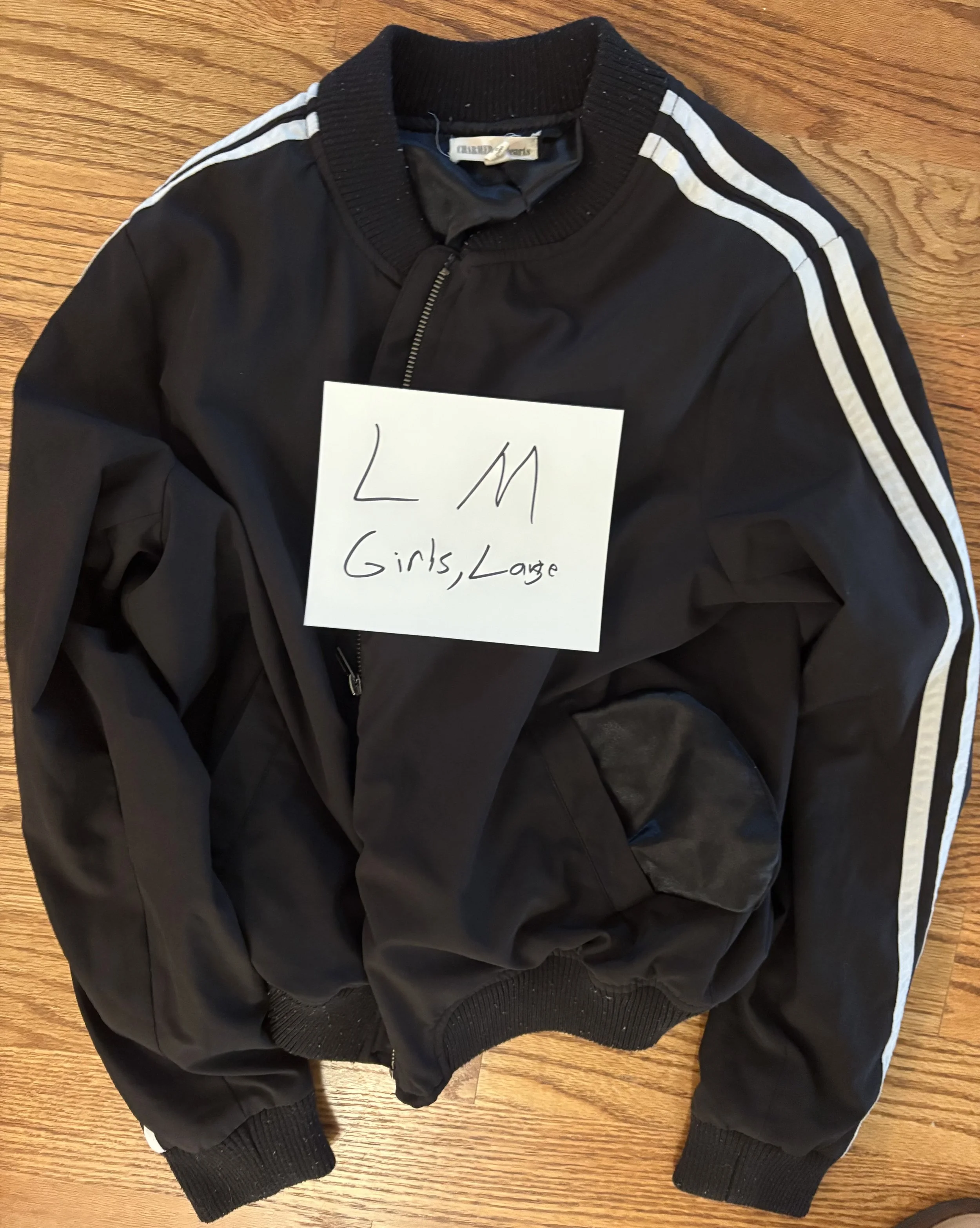 Lot LM girls size large black light jacket