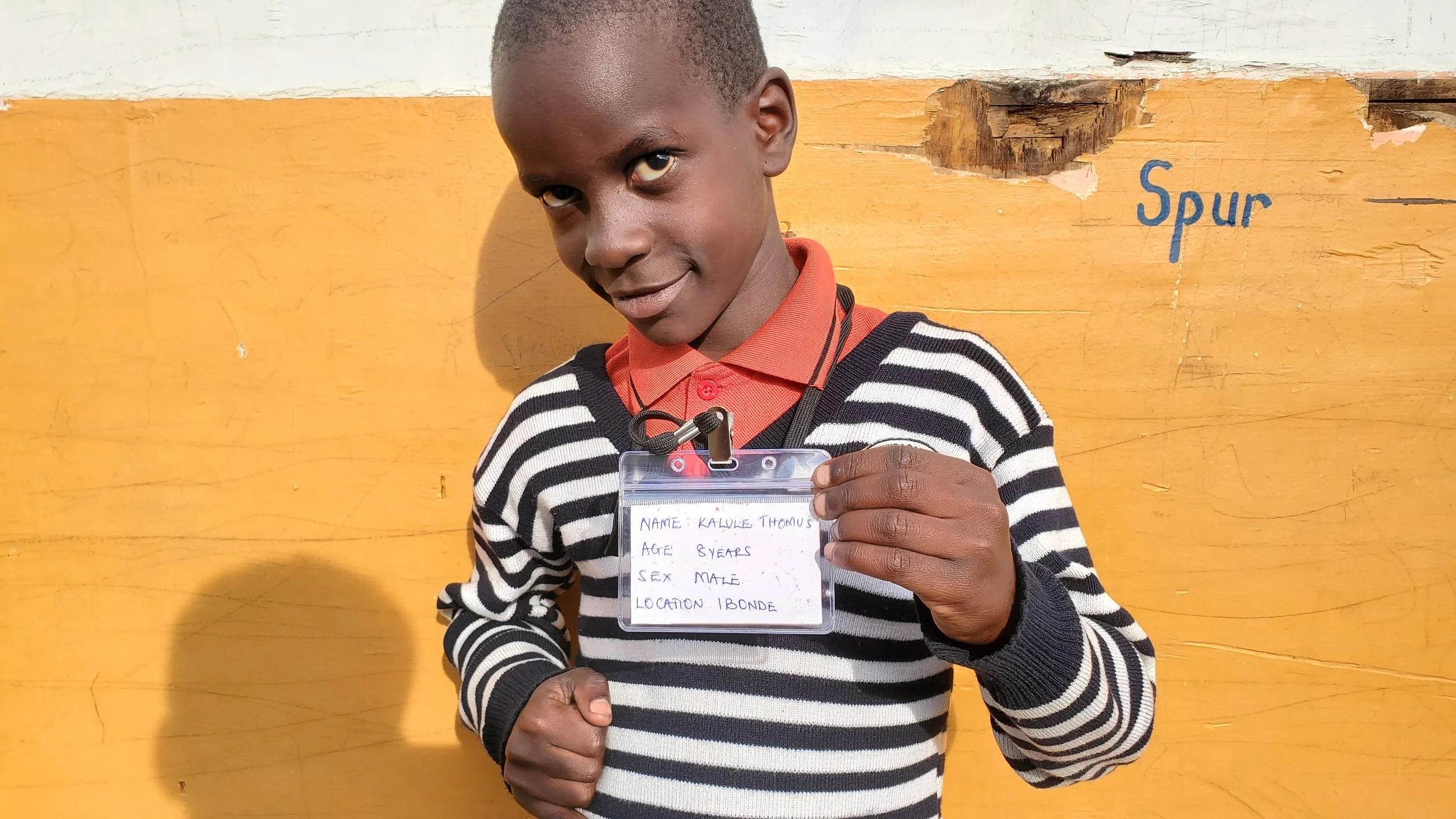 Kalule Thomus, age 8