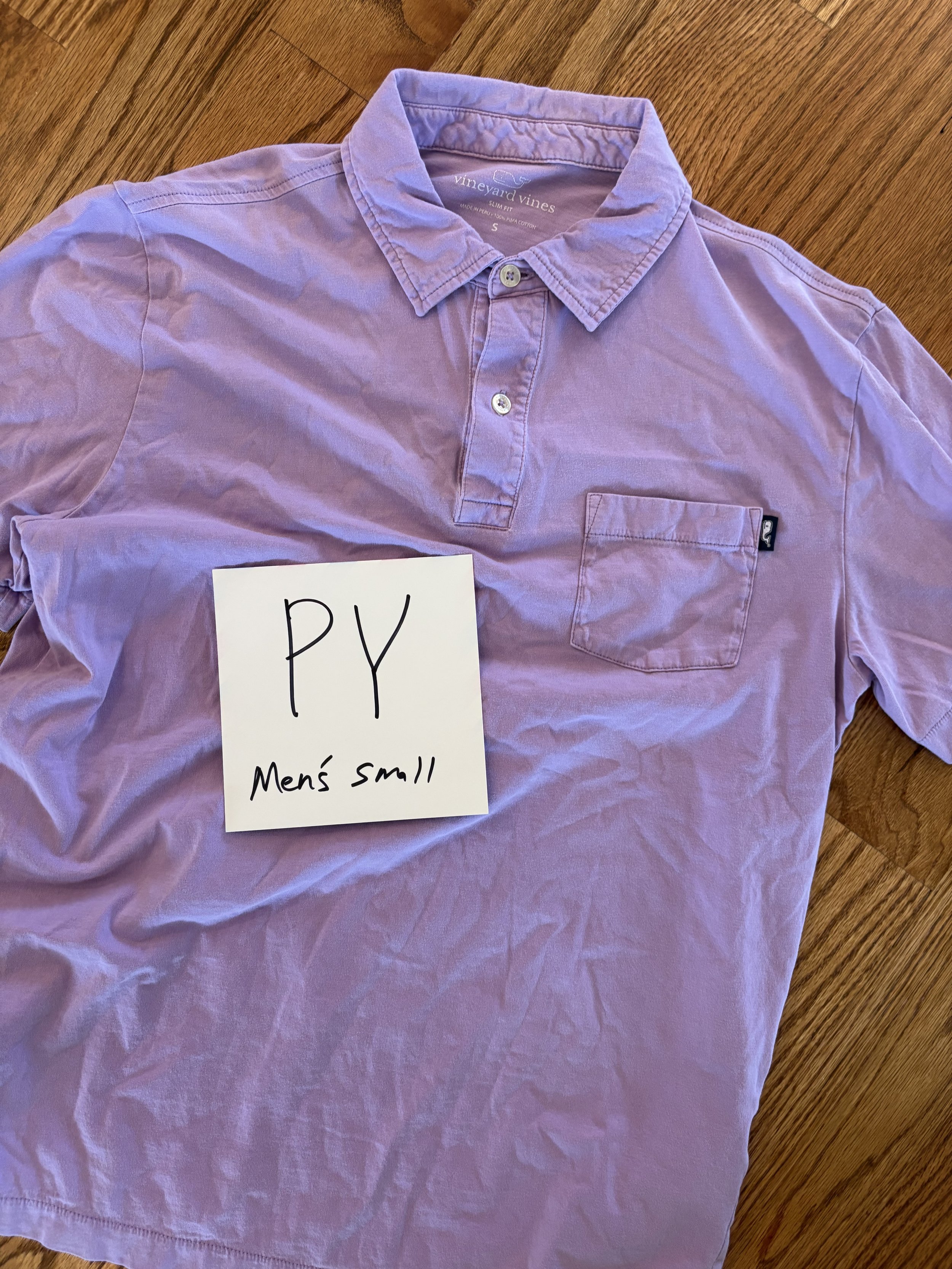 Lot PY men’s small vineyard vines