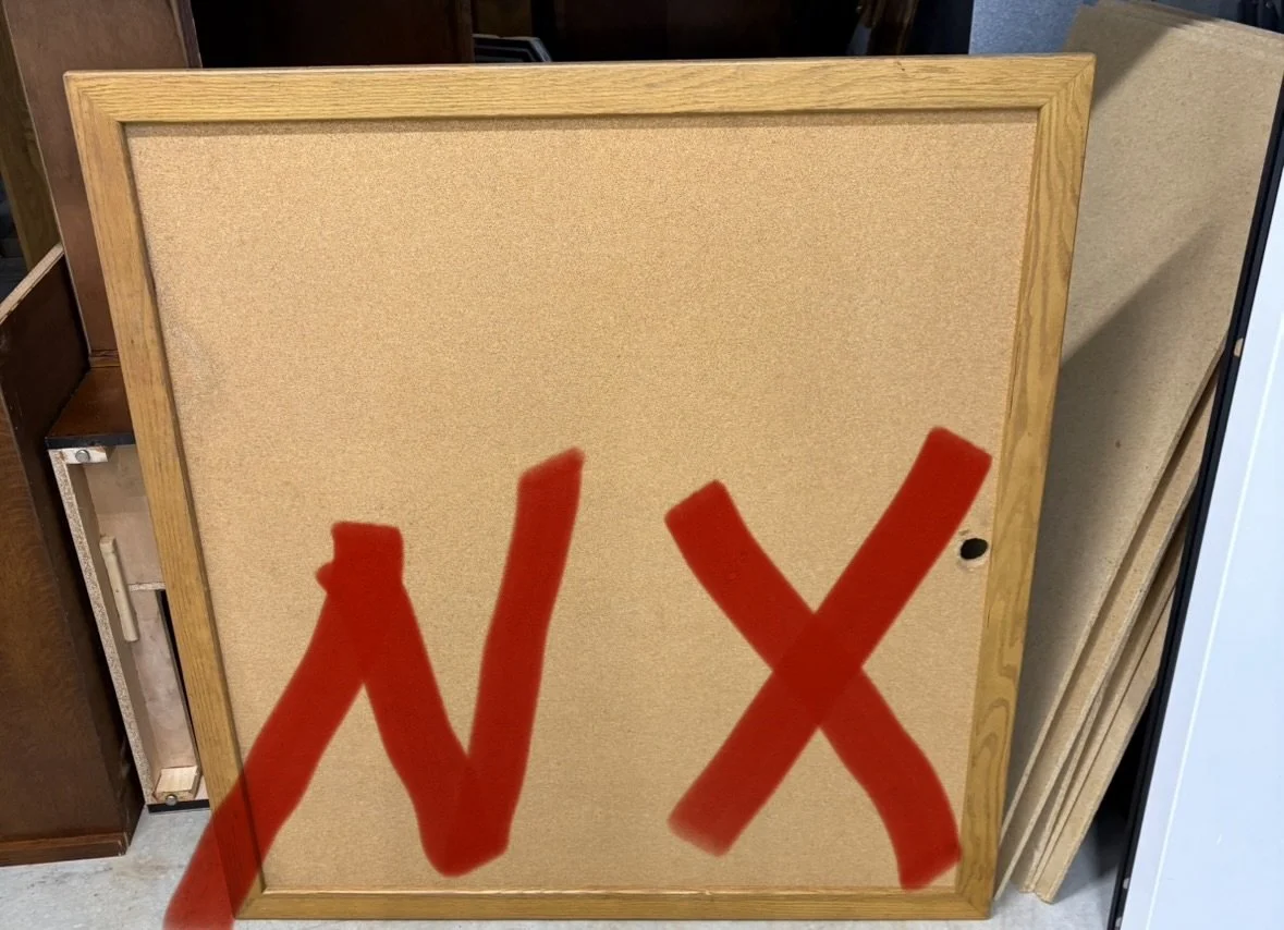 Lot NX large cork board
