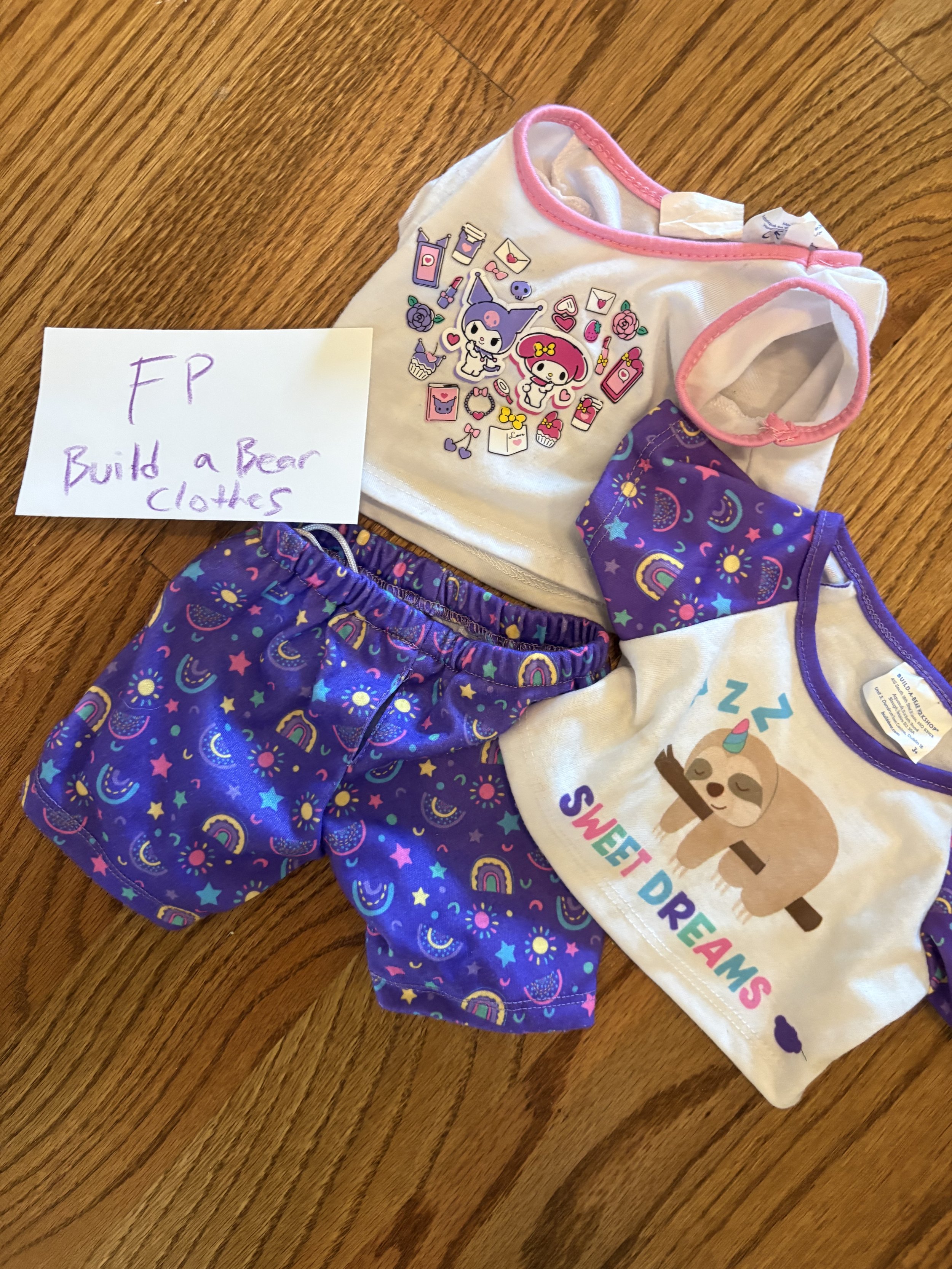 Lot FP build a bear clothes
