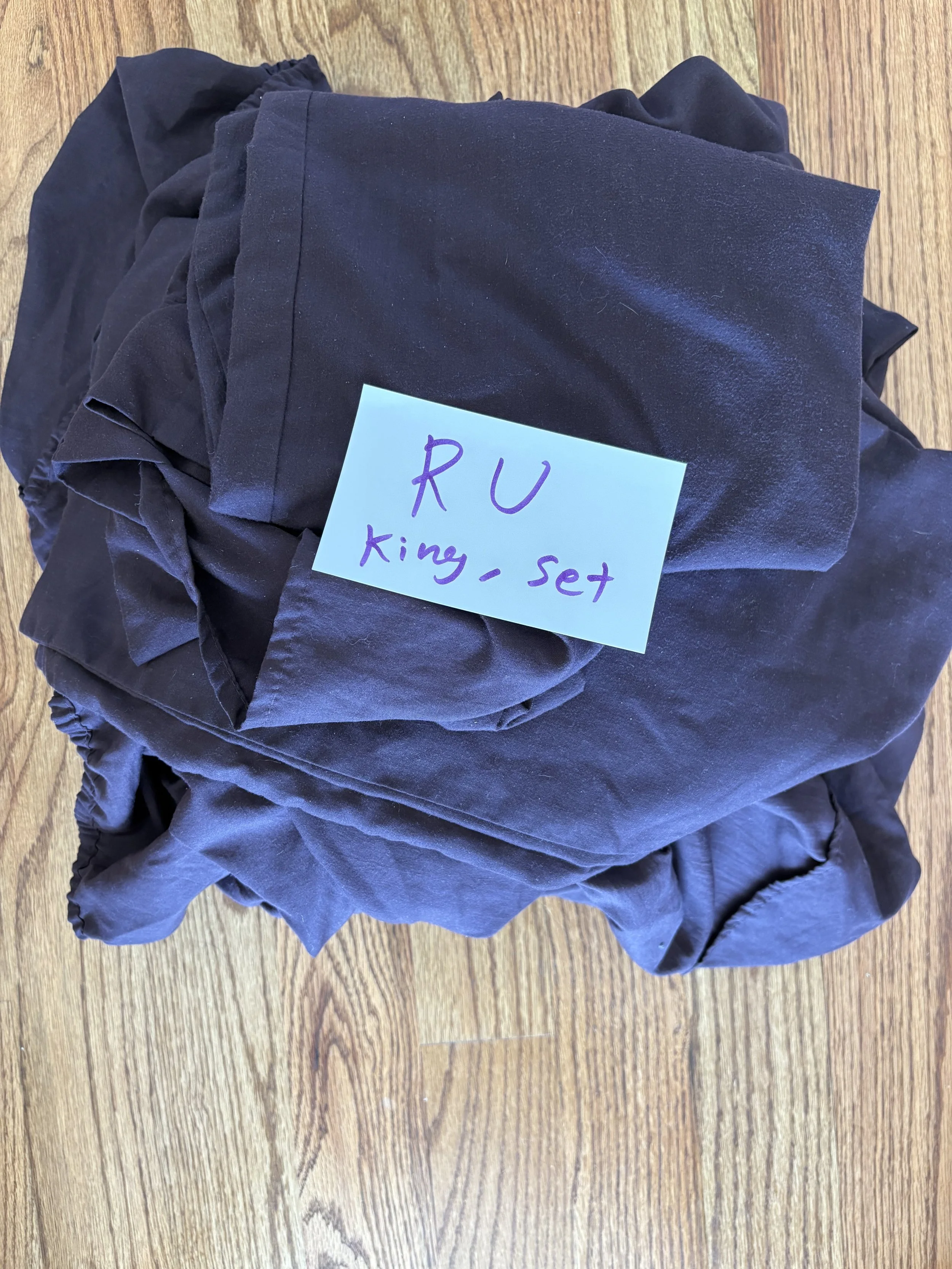 Lot RU king sheets set purple
