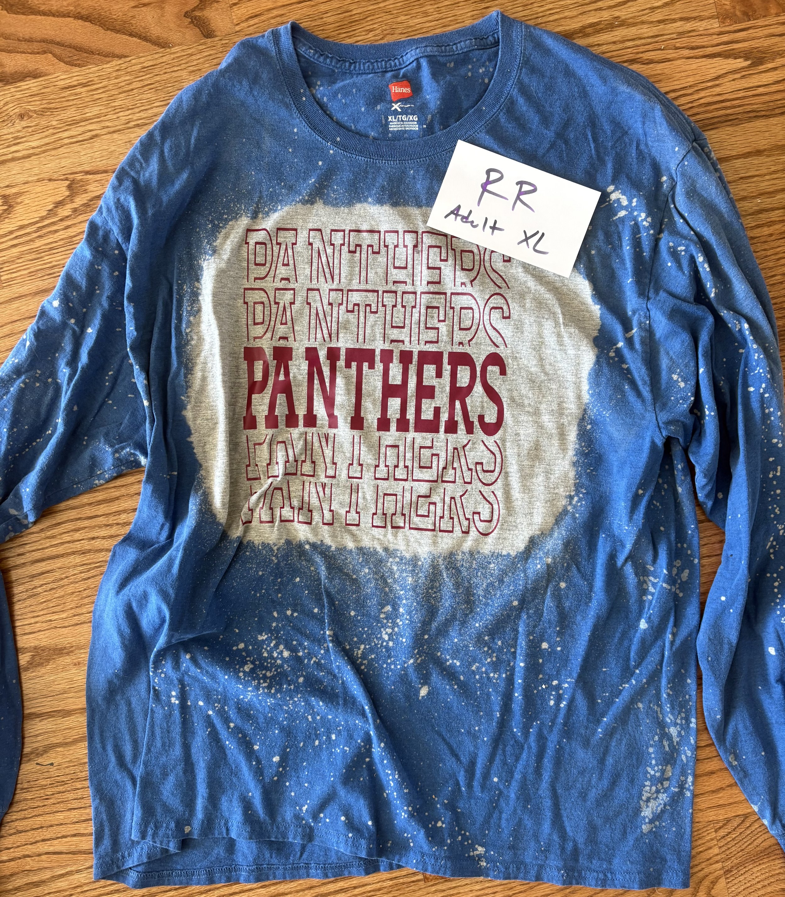 Lot RR adult XL panthers shirt