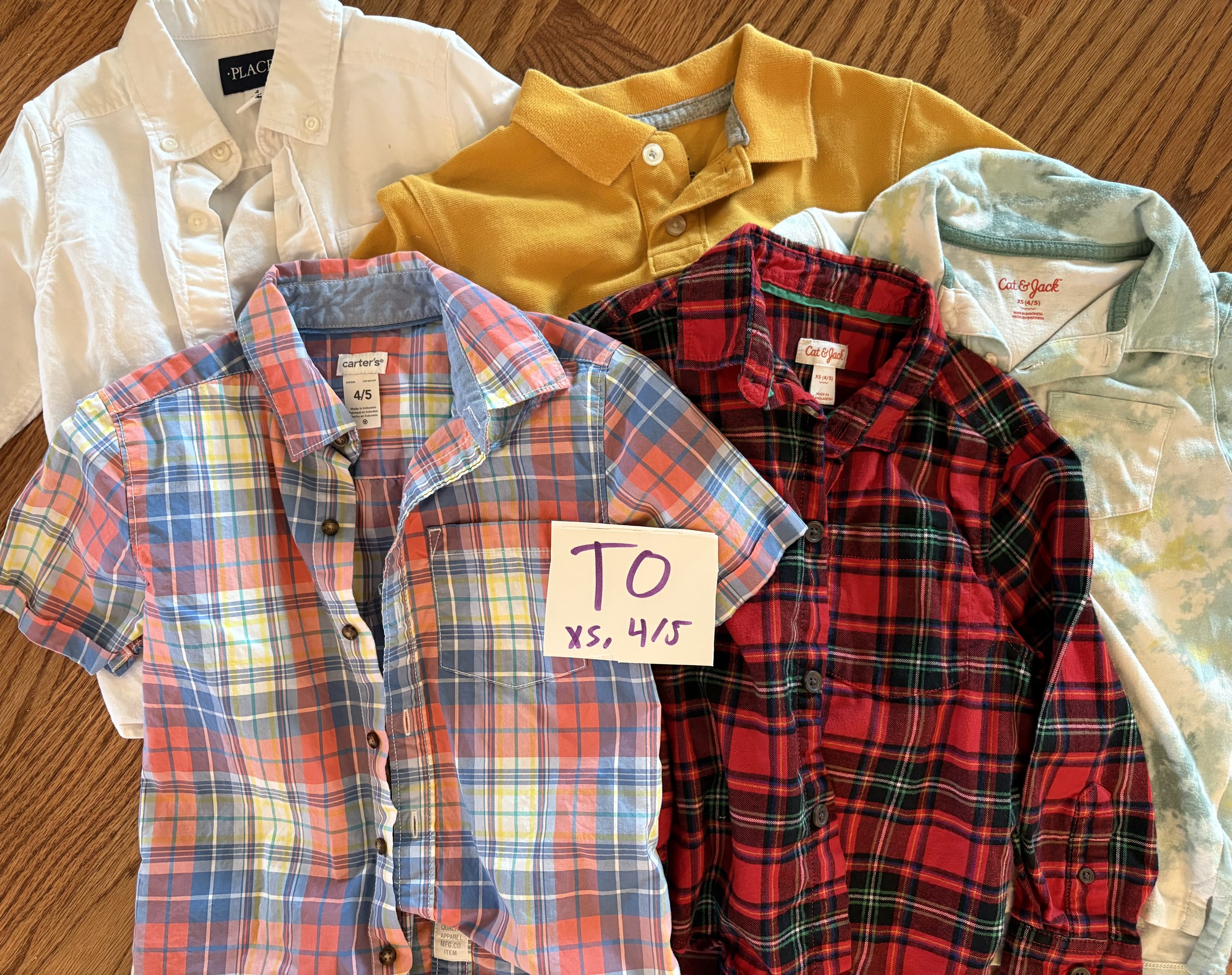 Lot TO boys XS 4/5 size