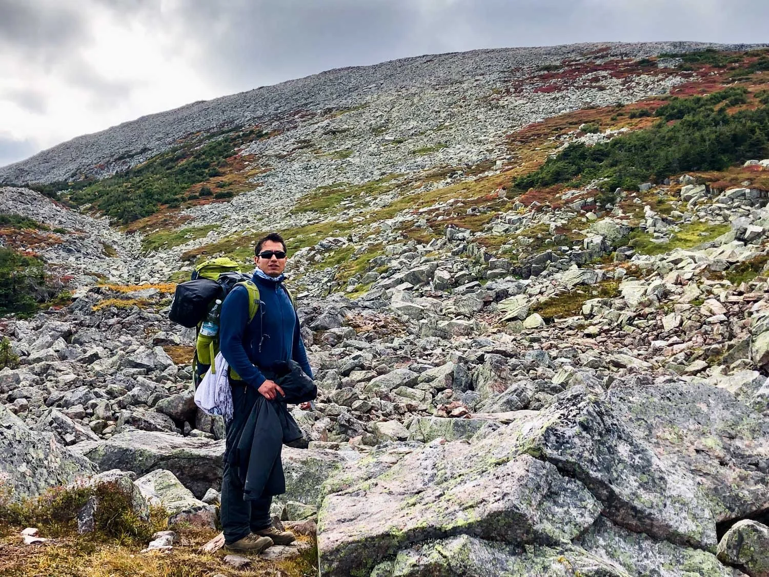 On the trail to Mount Jacques Cartier