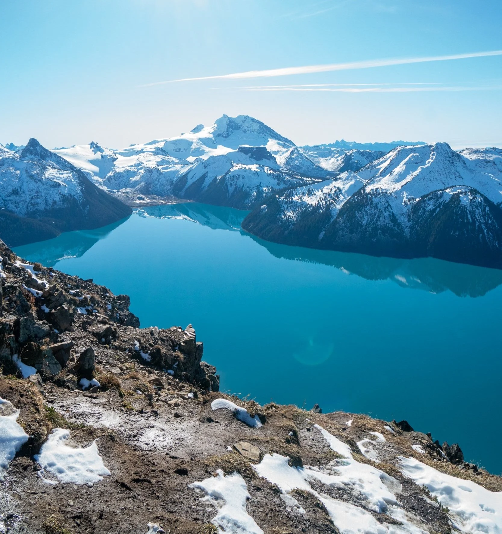 Garibaldi Lake view from Panorama Ridge in British Columbia