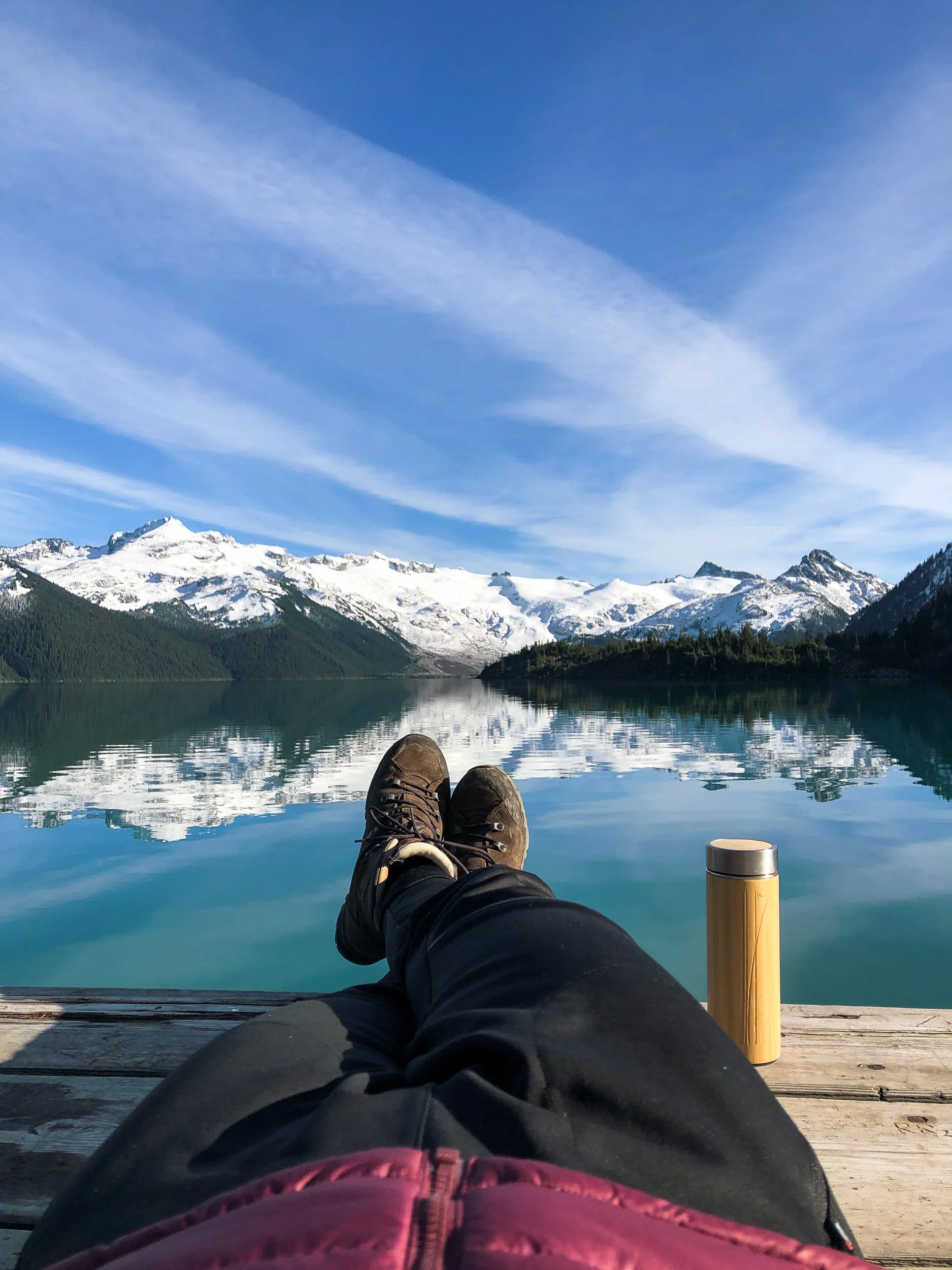 Camellia Sinensis tea with a view on Garibaldi Lake